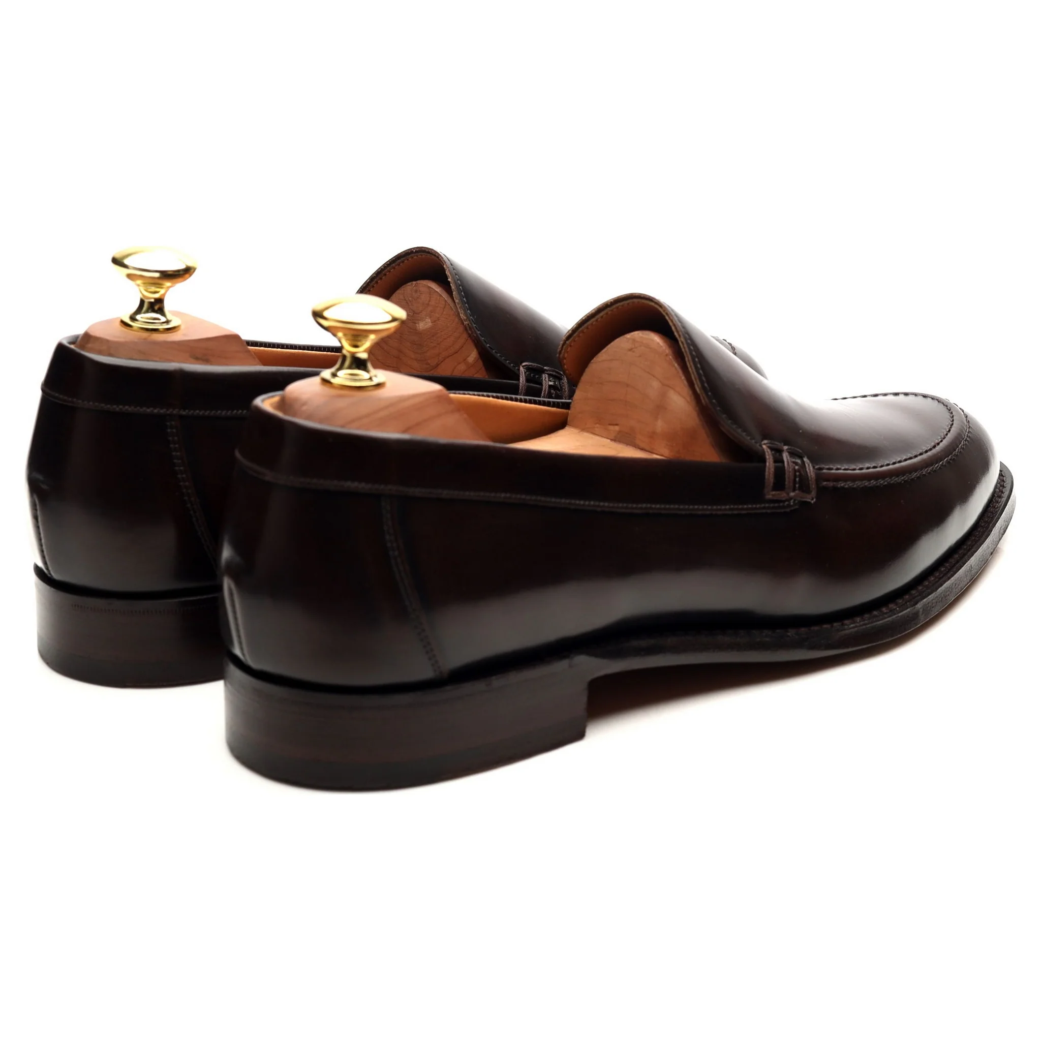'Wilbur' Dark Brown Leather Loafers UK 8.5 - Image 5