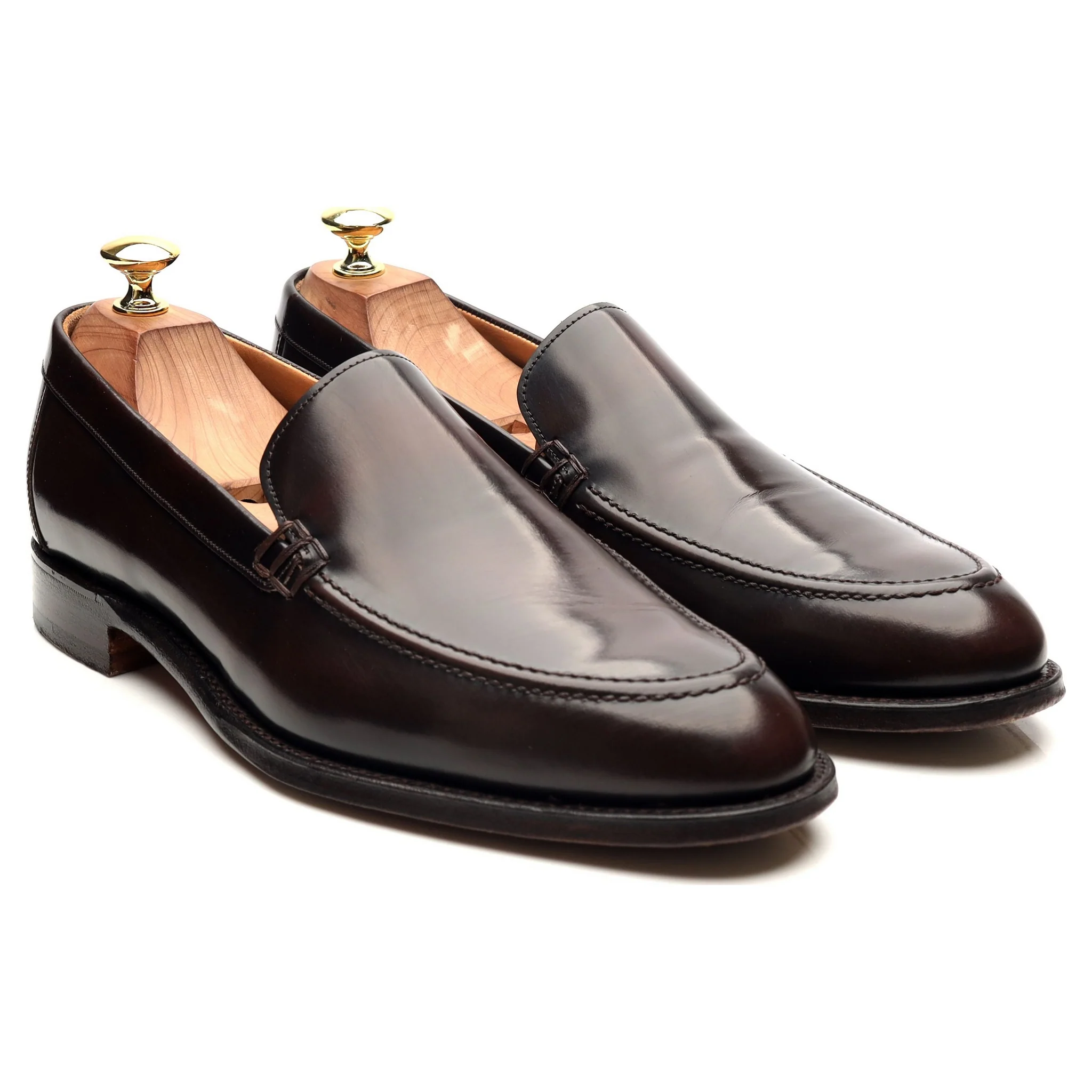 'Wilbur' Dark Brown Leather Loafers UK 8.5 - Image 7