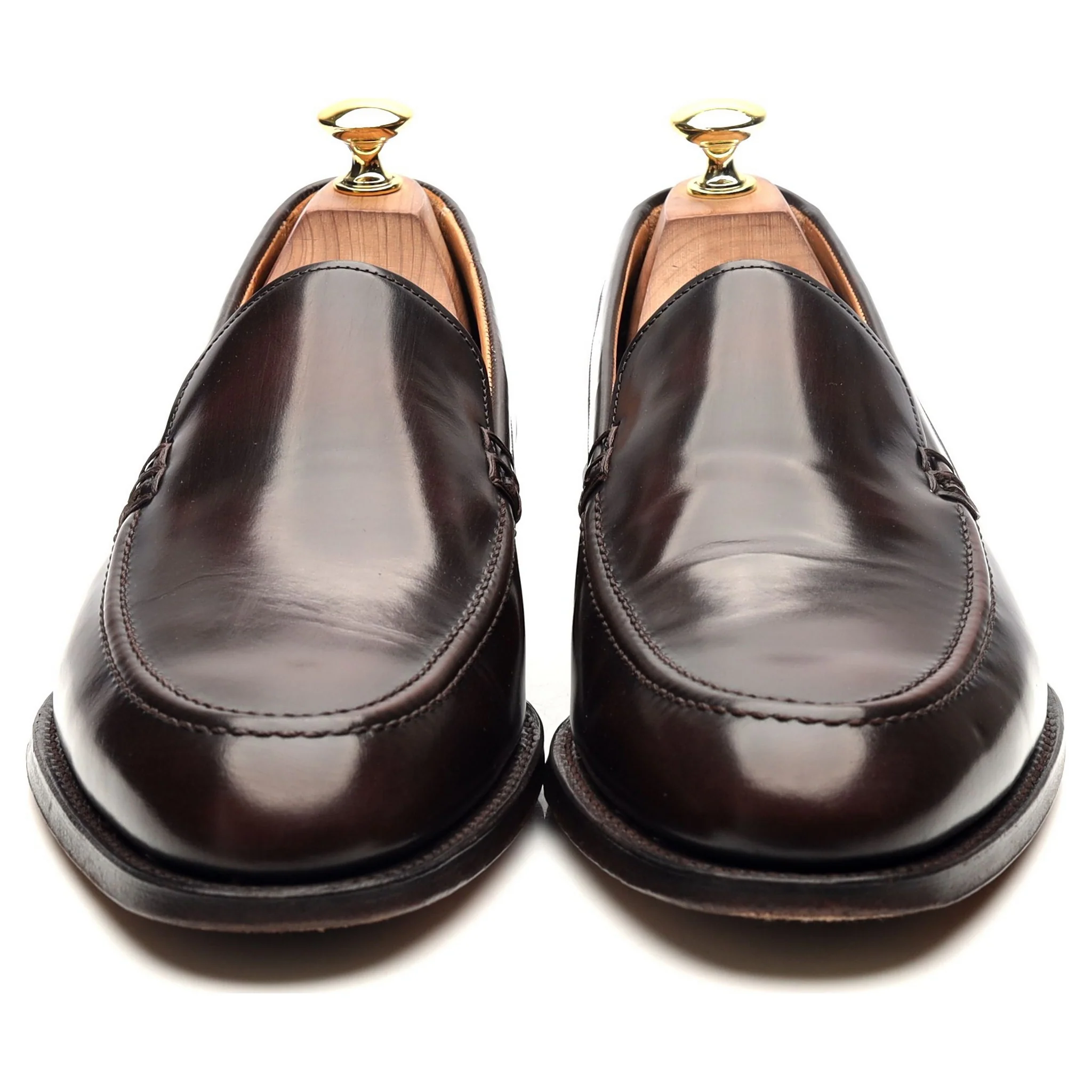 'Wilbur' Dark Brown Leather Loafers UK 8.5 - Image 8