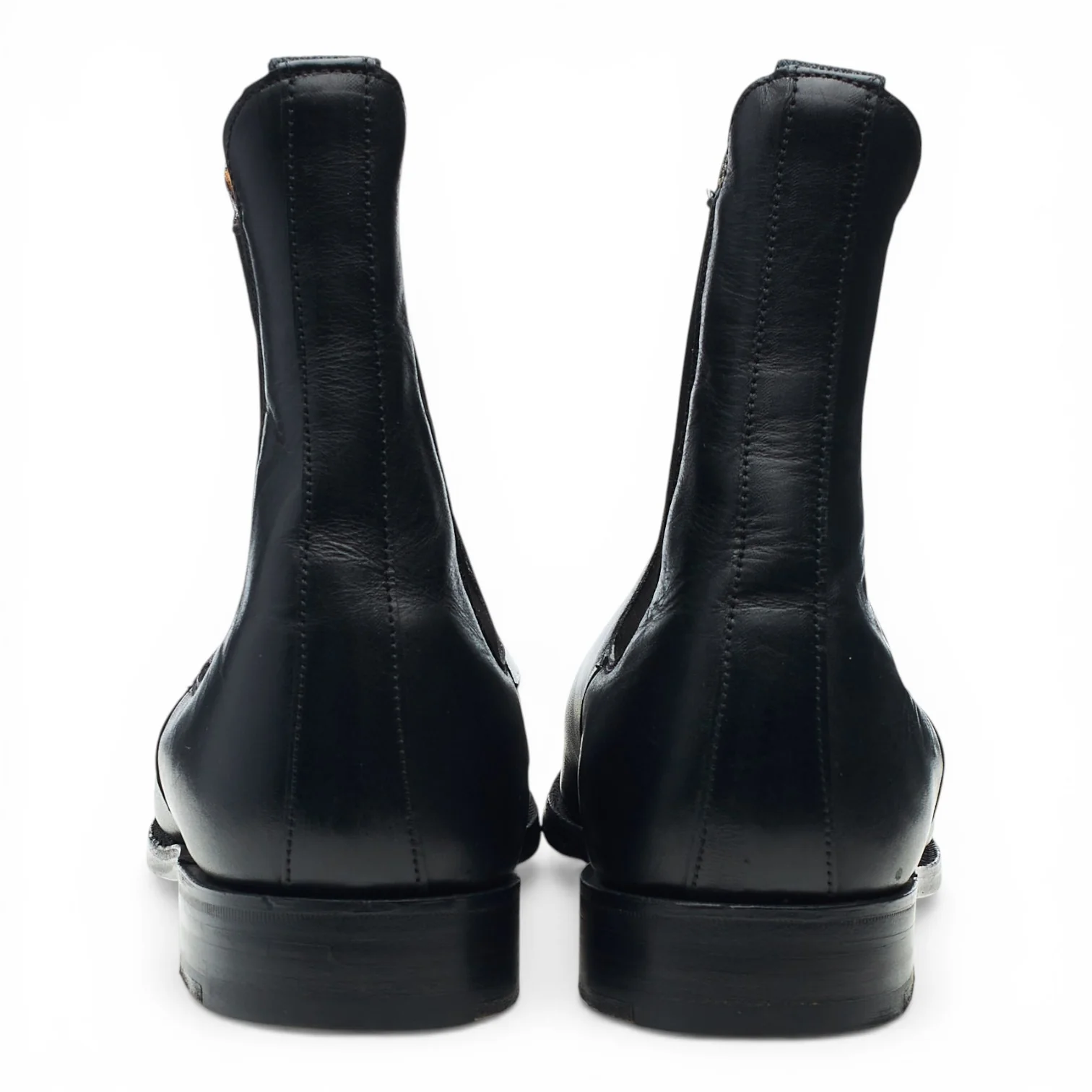 'JS6119' Black Leather Chelsea Boots UK 7 - Image 4