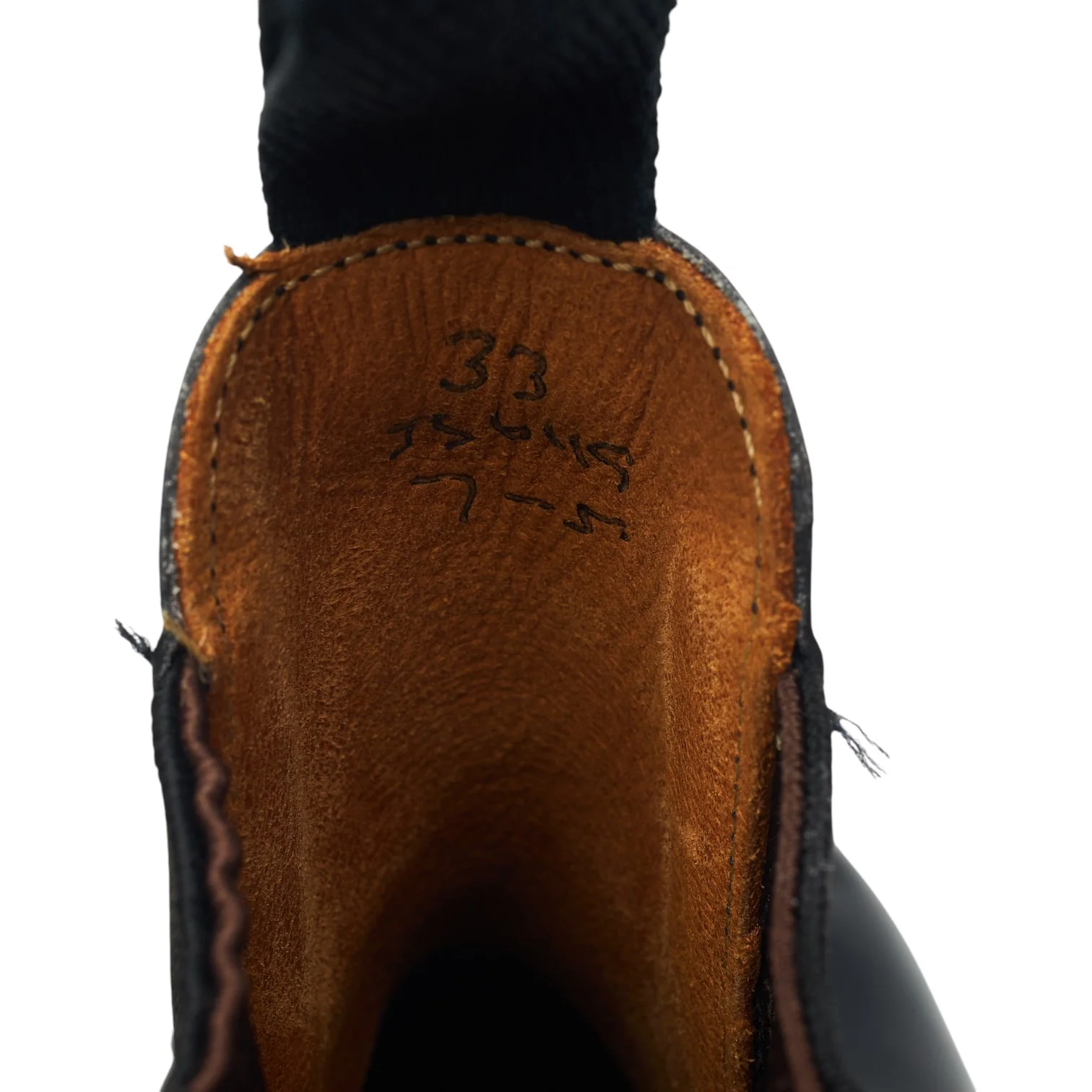 'JS6119' Black Leather Chelsea Boots UK 7 - Image 7