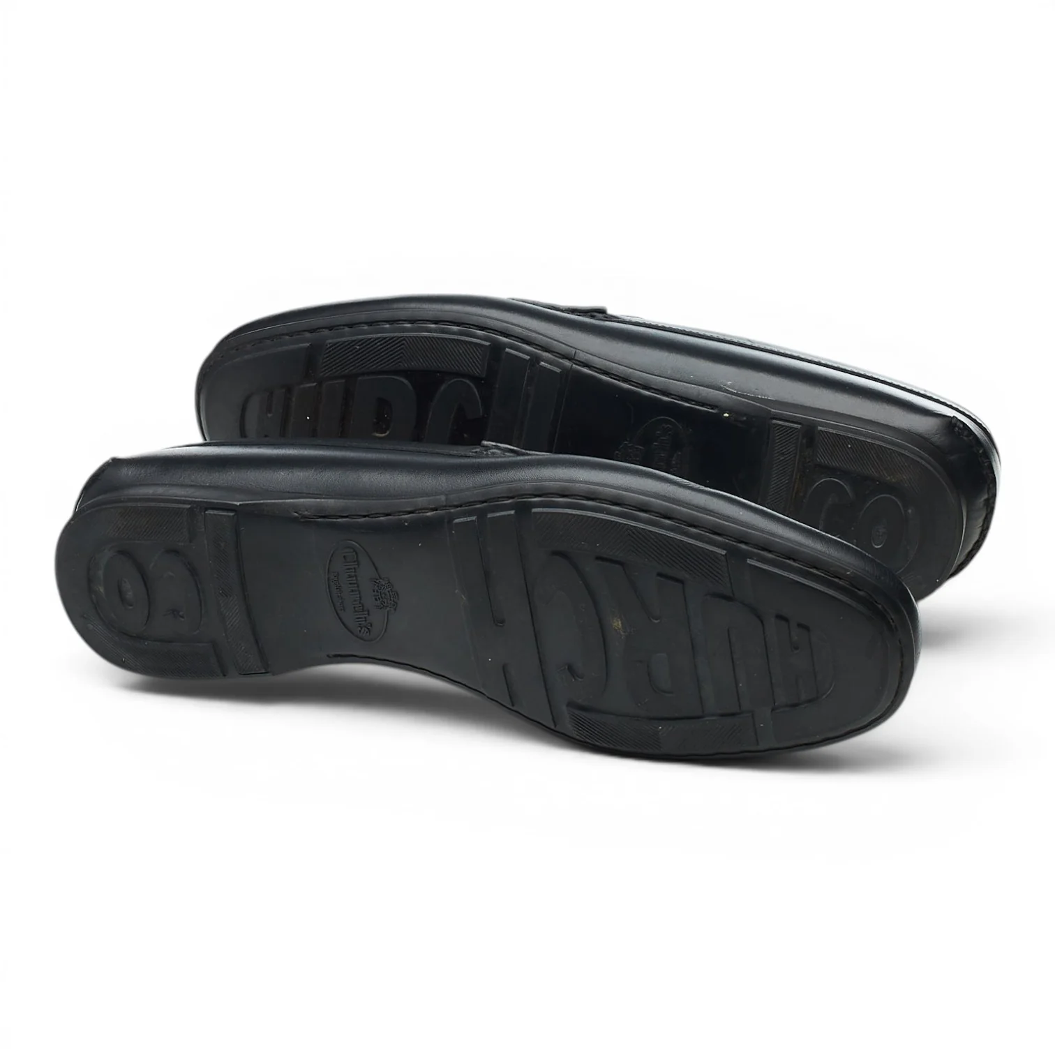 'Karl' Black Leather Loafers UK 7.5 - Image 5