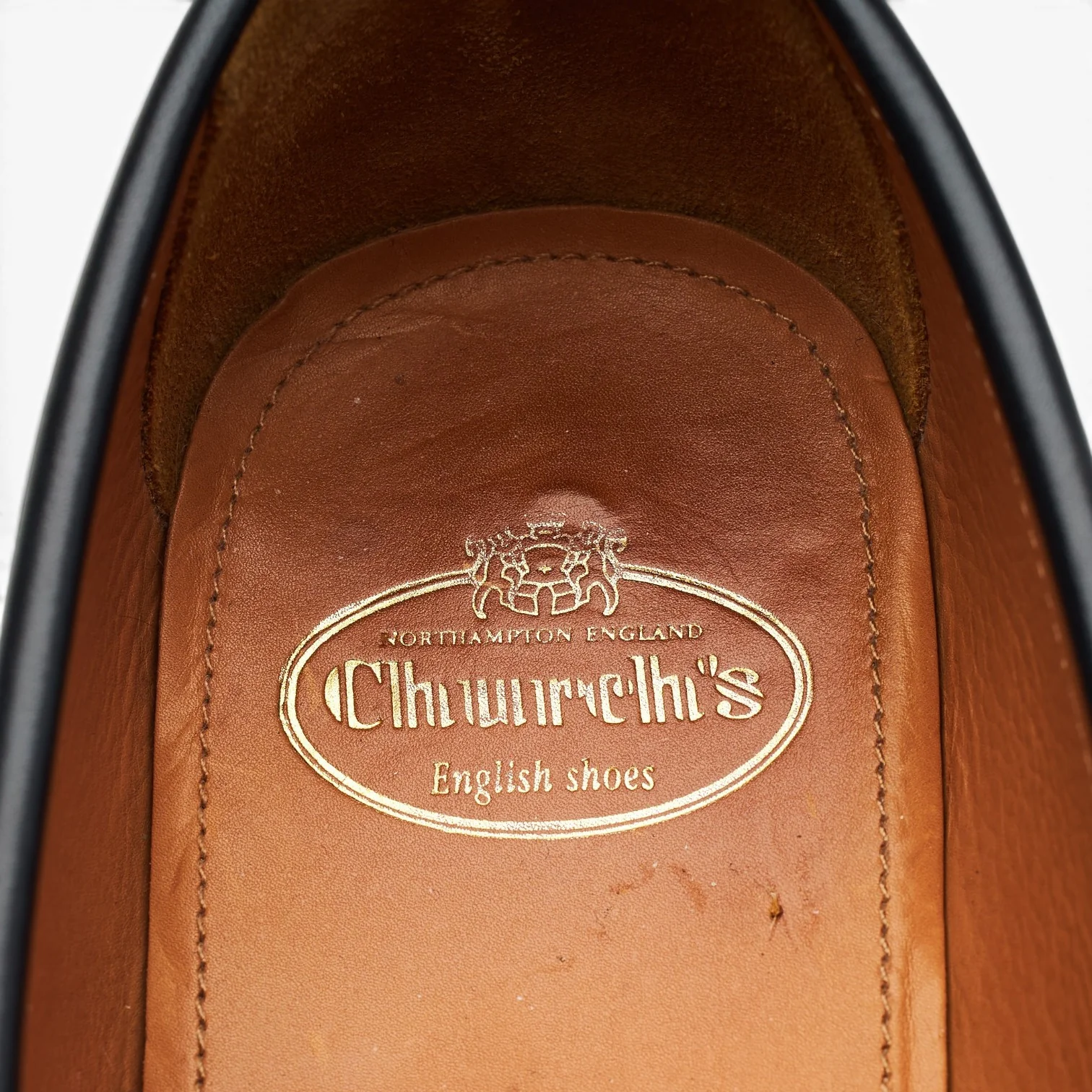 'Karl' Black Leather Loafers UK 7.5 - Image 6