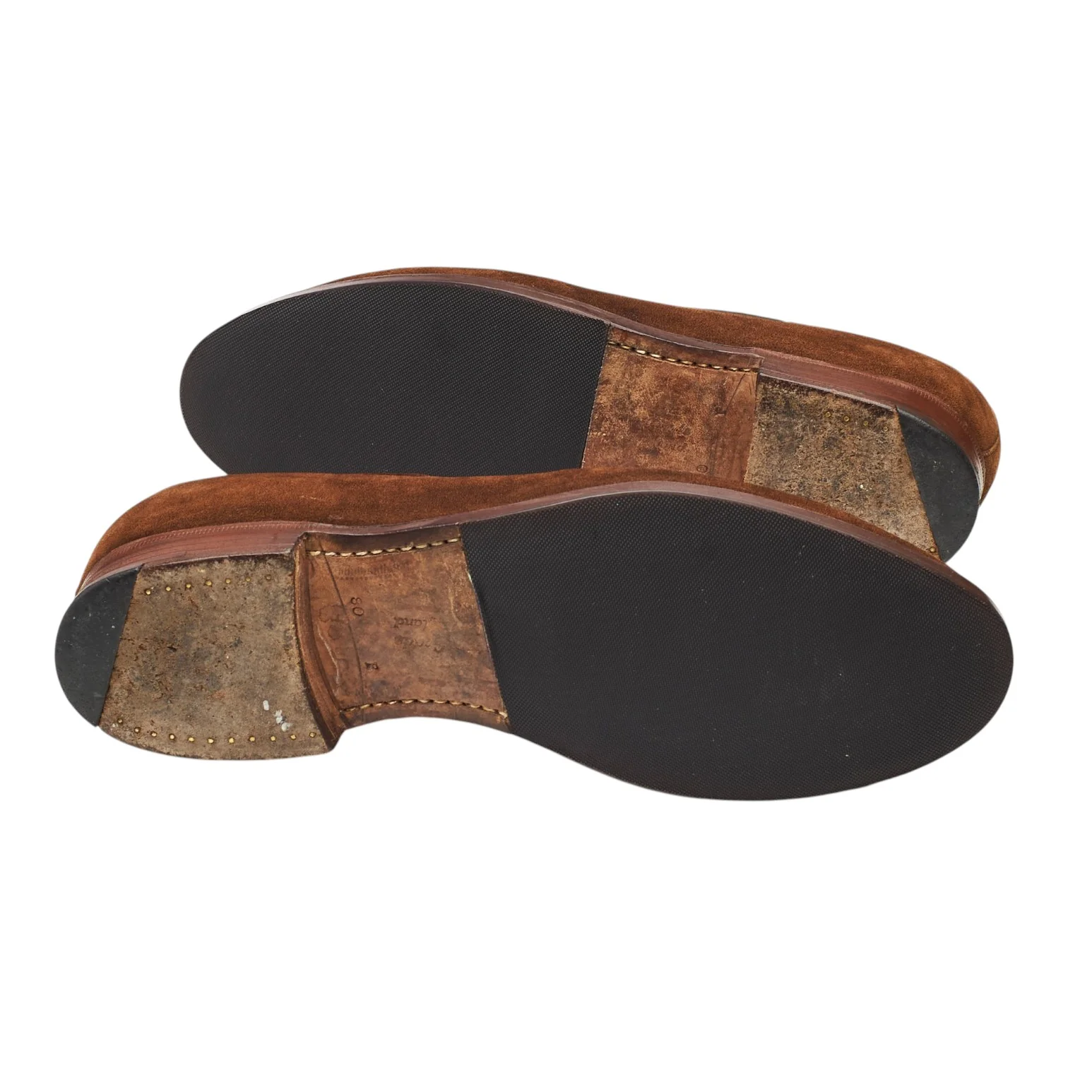 'Keats' Brown Suede Tassel Loafers UK 8 F - Image 5