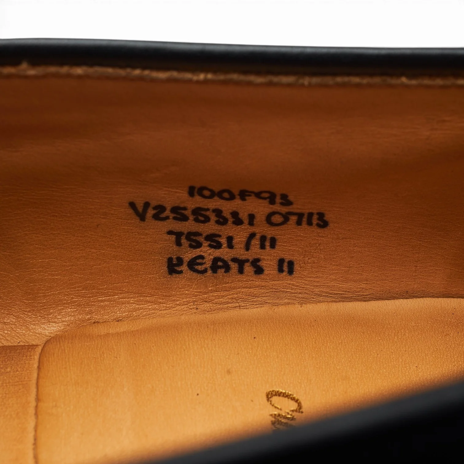 'Keats II' Black Leather Tassel Loafers UK 10 F - Image 7