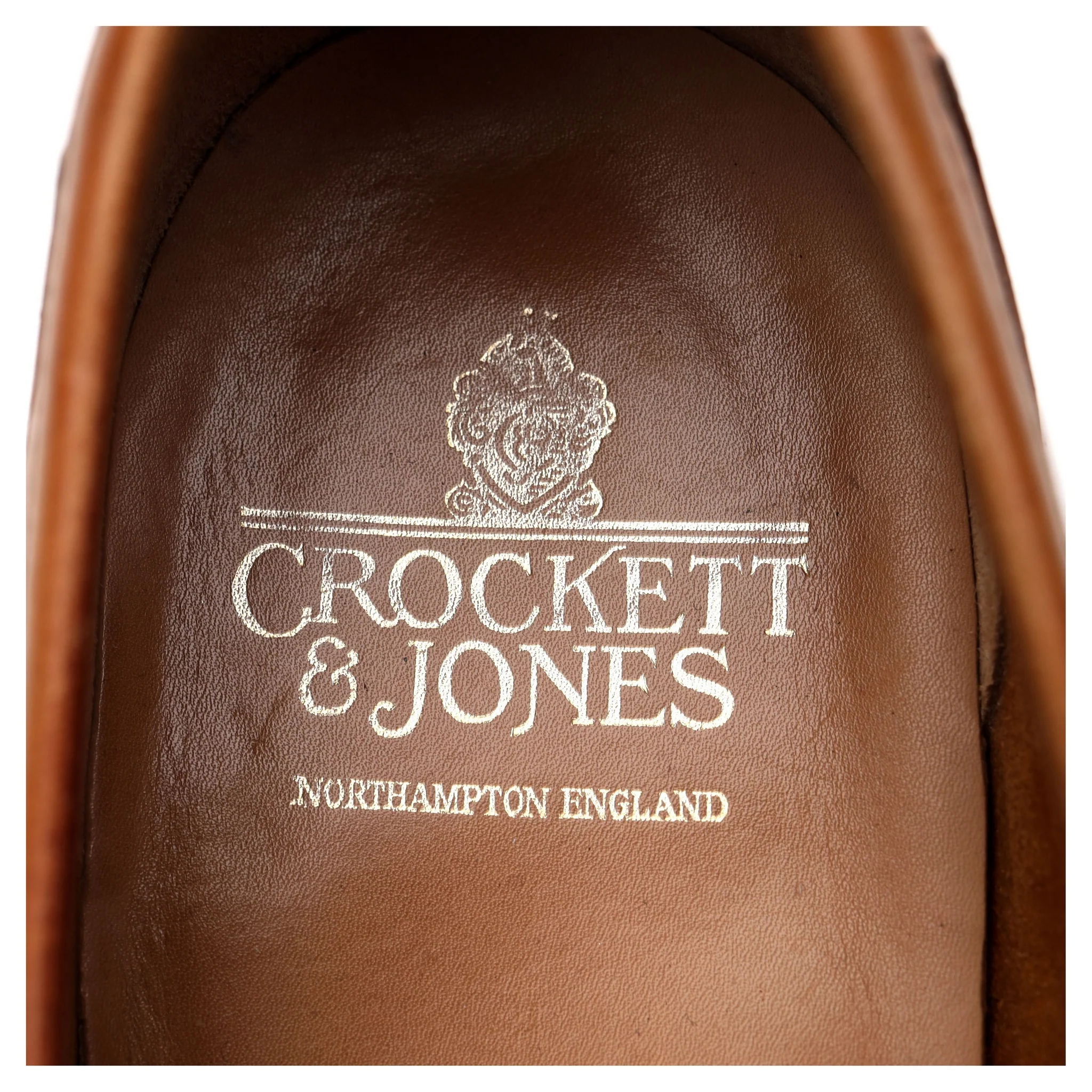 'Kent' Tan Brown Leather Loafers UK 8 E - Image 6