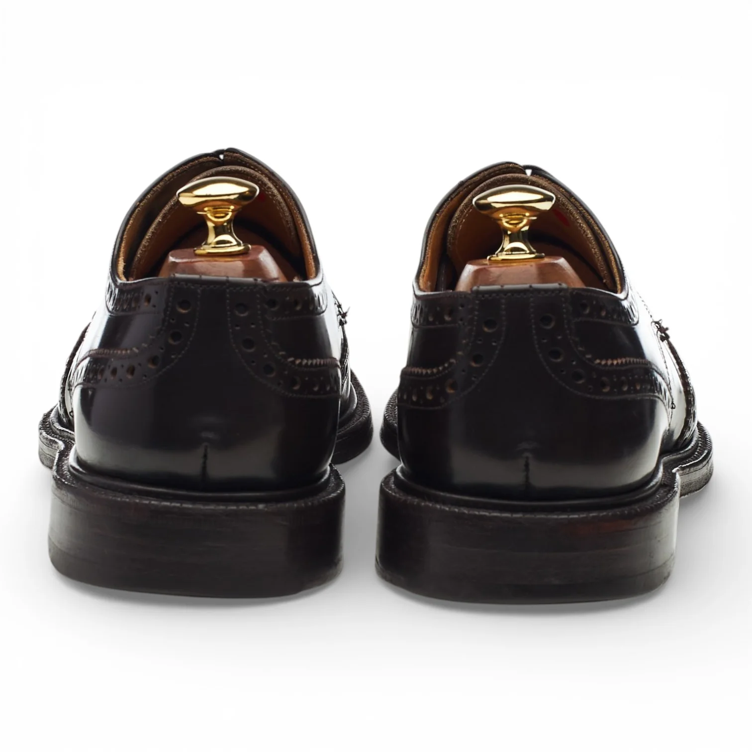 'Kenton' Dark Brown Leather Derby Brogues UK 9 F - Image 4