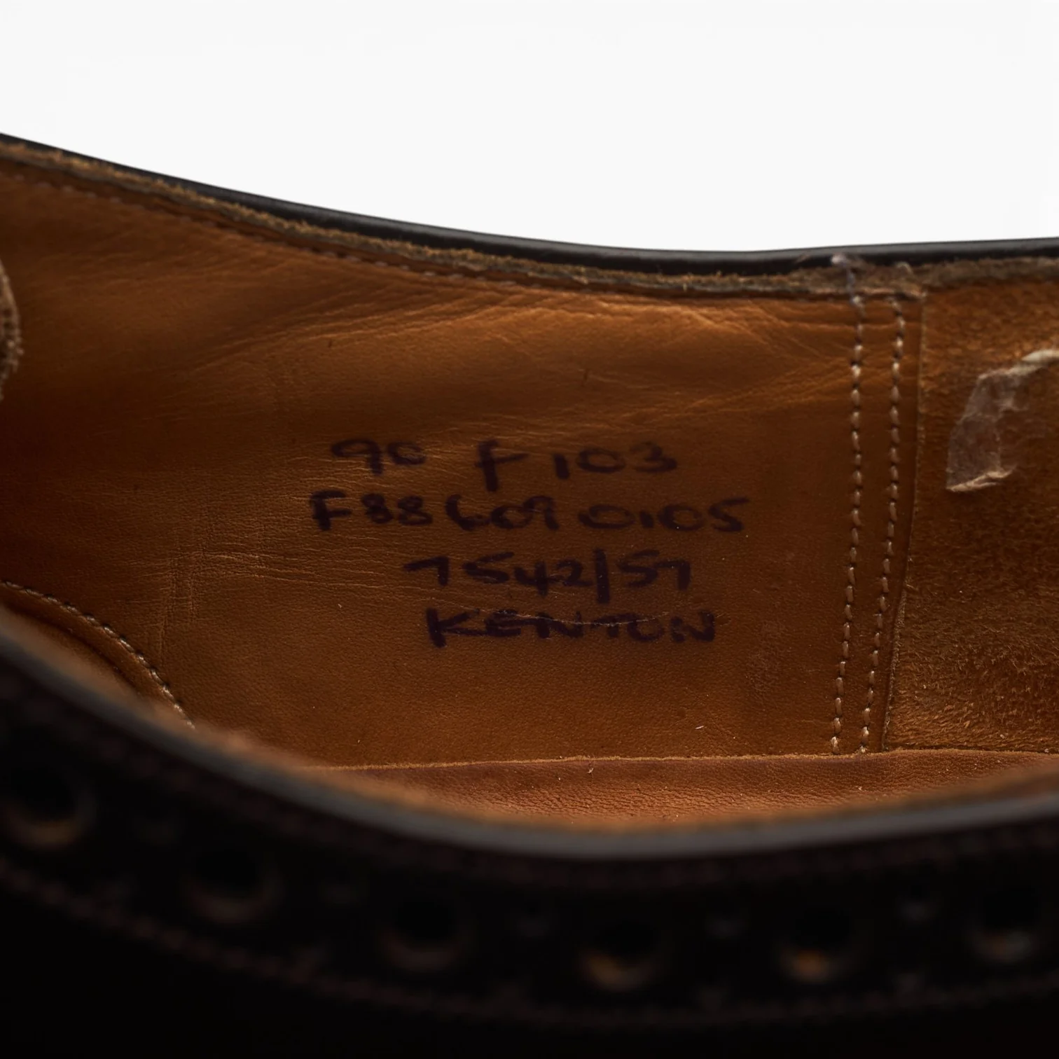 'Kenton' Dark Brown Leather Derby Brogues UK 9 F - Image 7