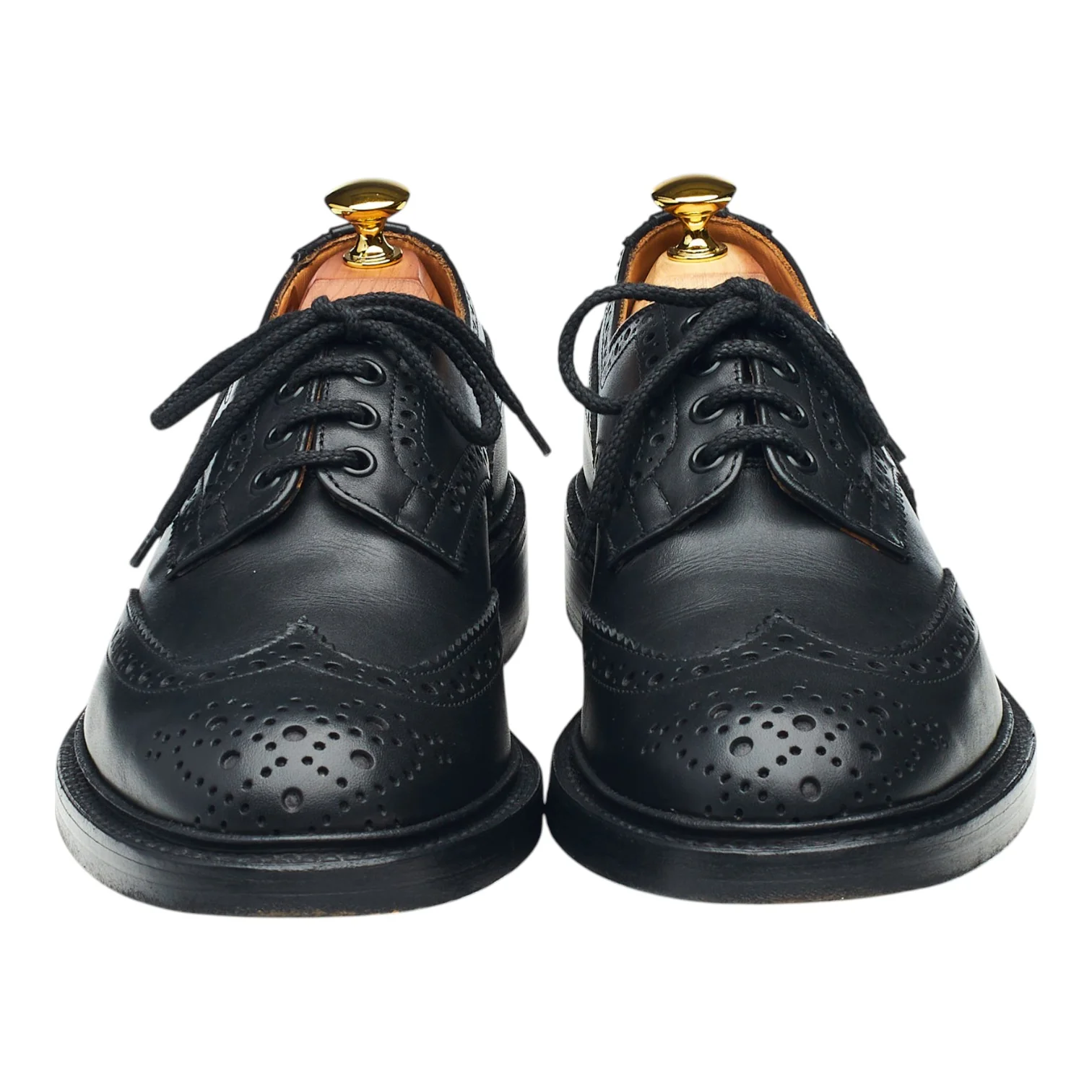'Keswick' Black Leather Derby Brogues UK 7.5 - Image 2