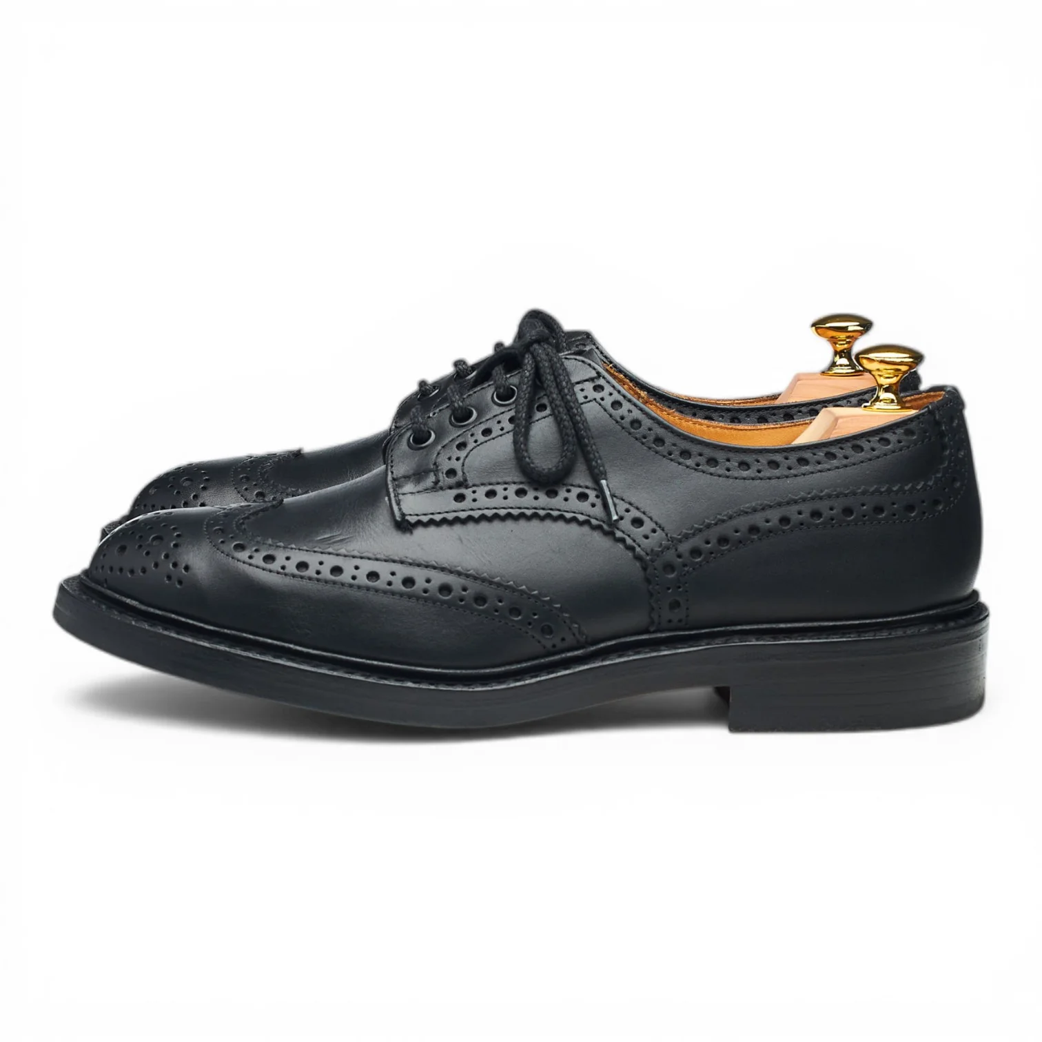 'Keswick' Black Leather Derby Brogues UK 7.5 - Image 3