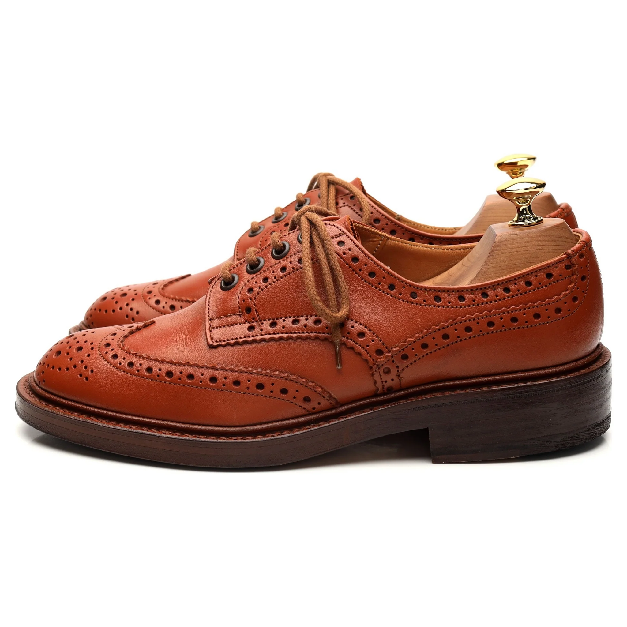 'Keswick' Tan Brown Leather Derby Brogue UK 6 - Image 3