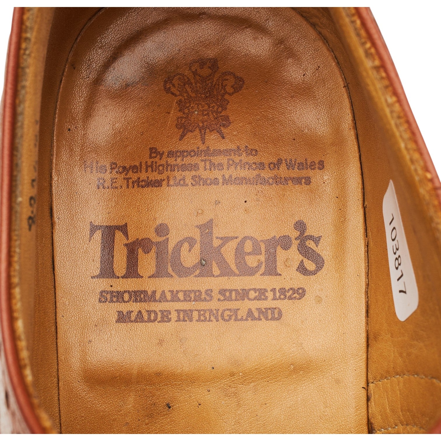 'Keswick' Tan Brown Leather Derby Brogues UK 7.5 - Image 6