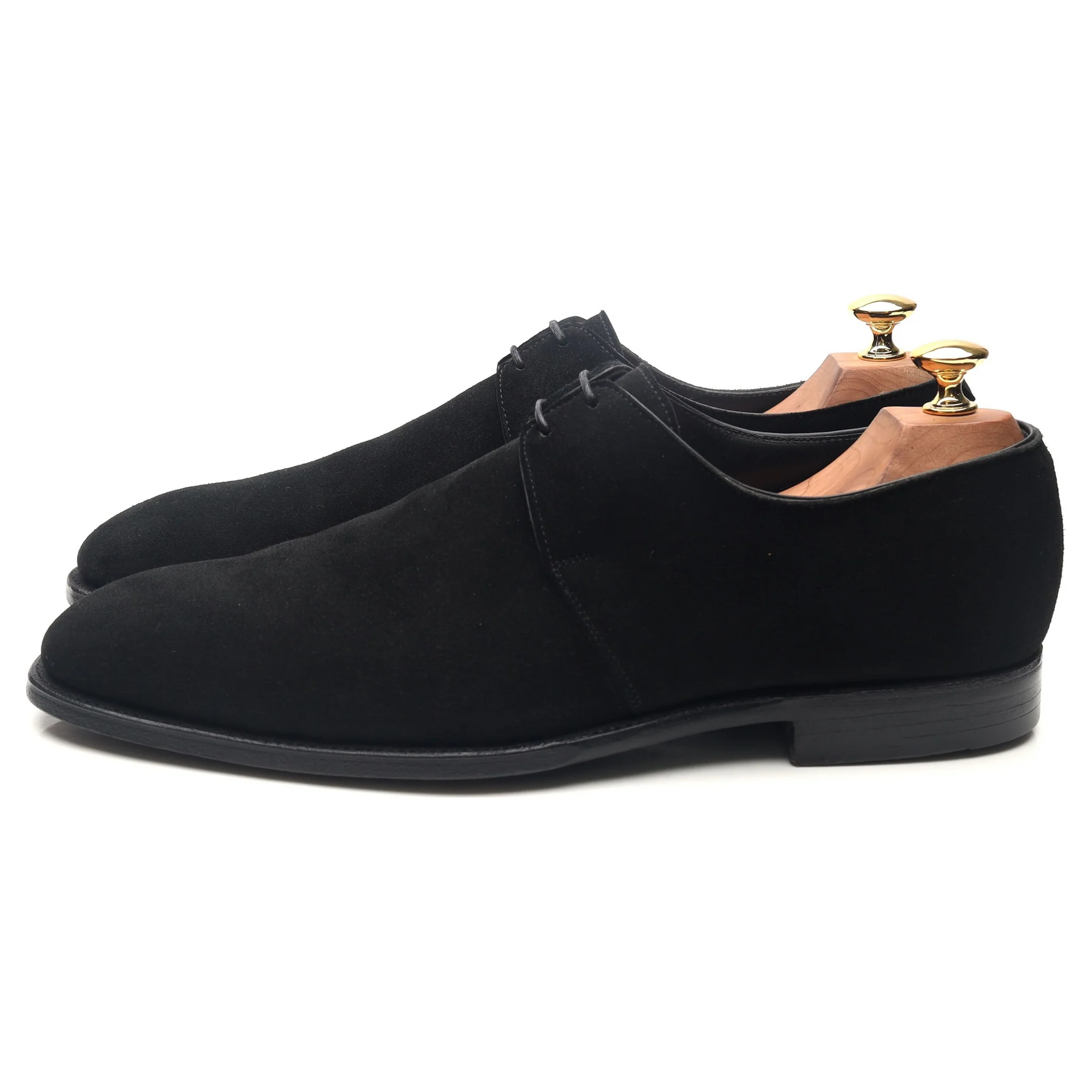 'Stanley' Black Suede Derby UK 9.5 E - Image 2