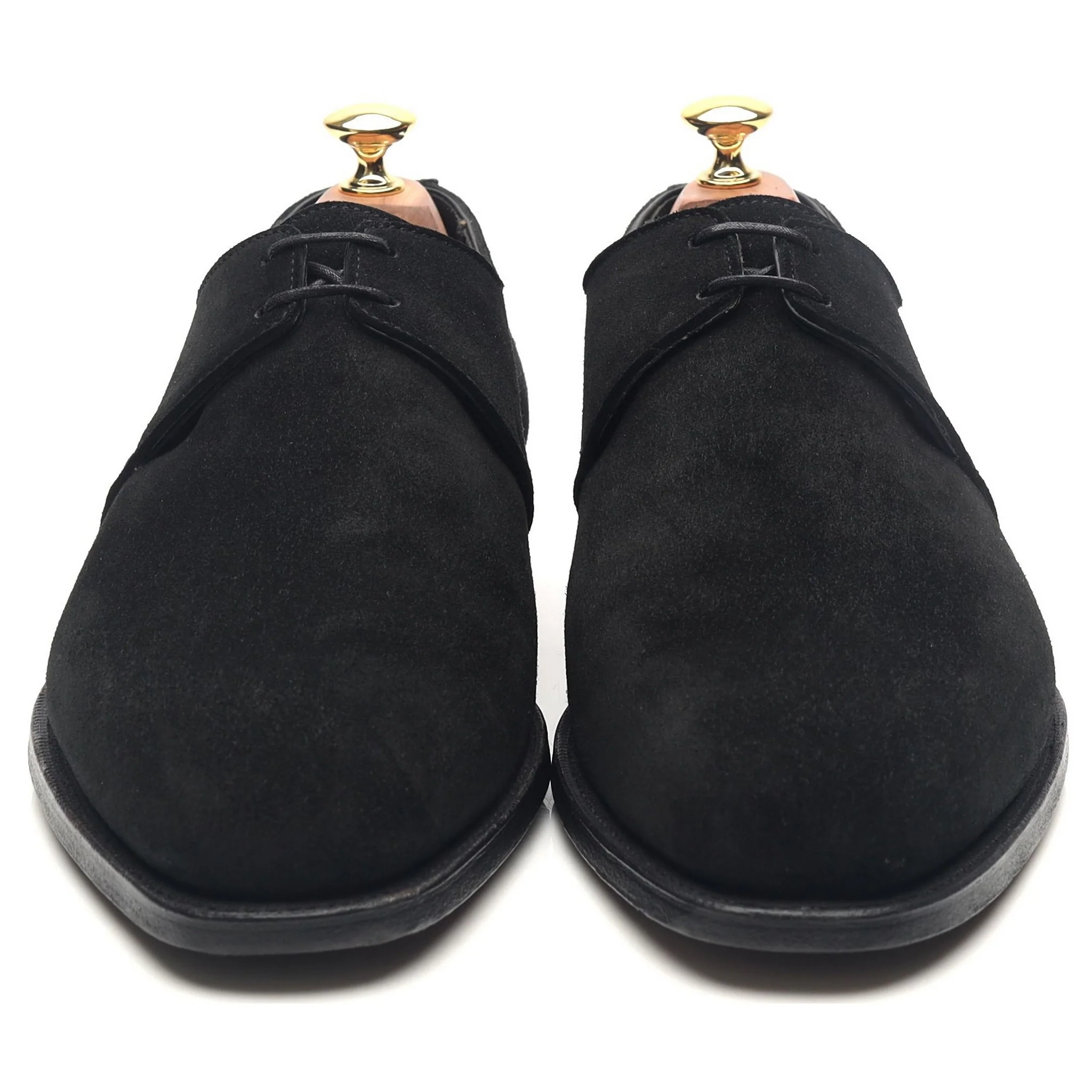 'Stanley' Black Suede Derby UK 9.5 E - Image 8