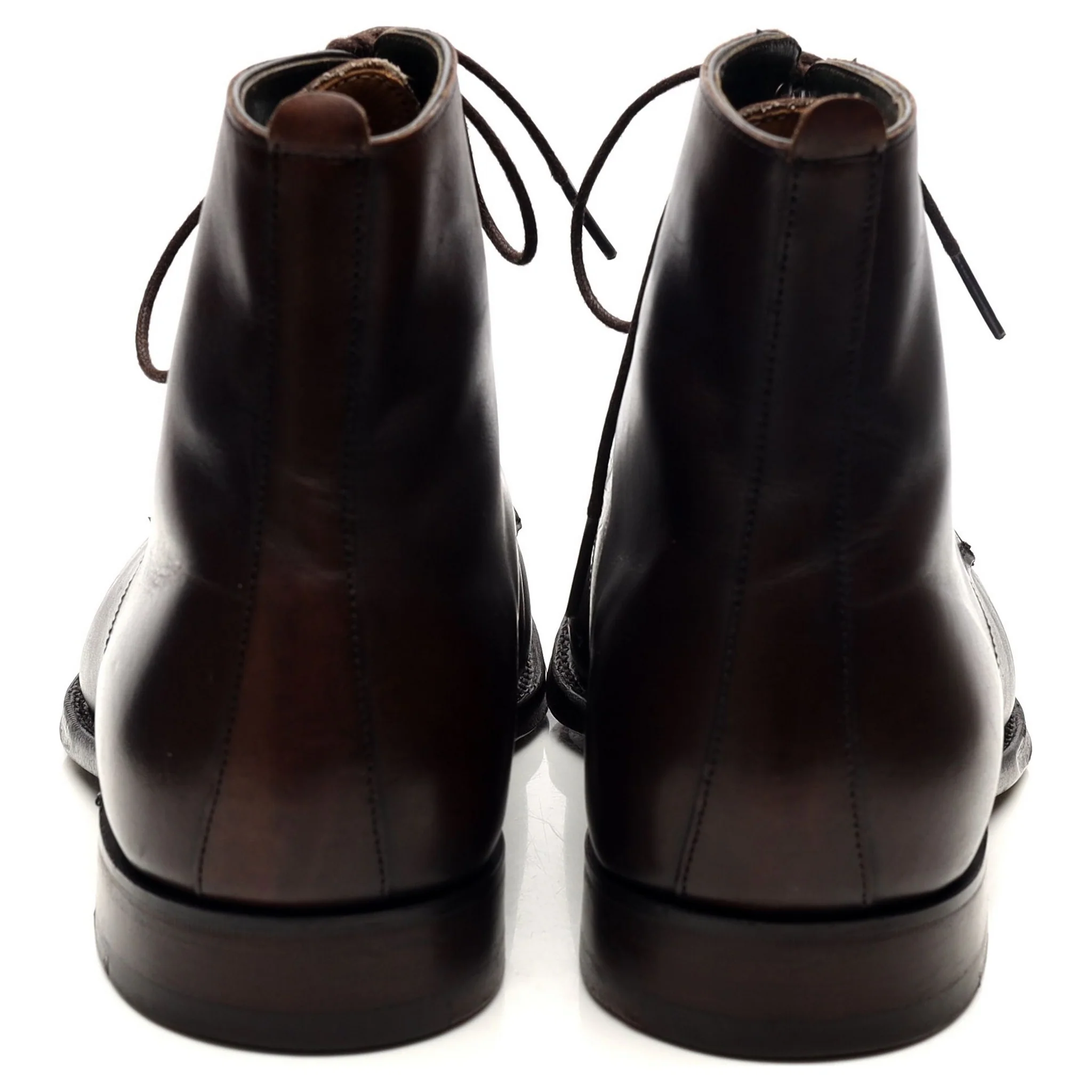 'King' Dark Brown Leather Boots UK 7 F - Image 4
