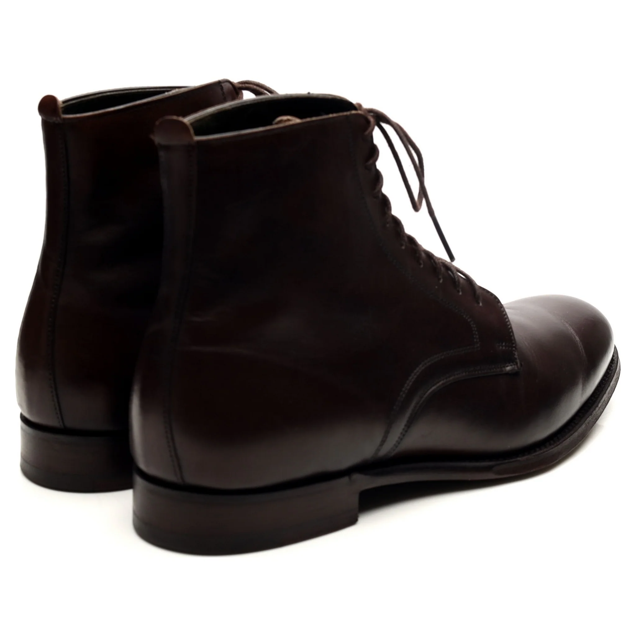 'King' Dark Brown Leather Boots UK 7 F - Image 5