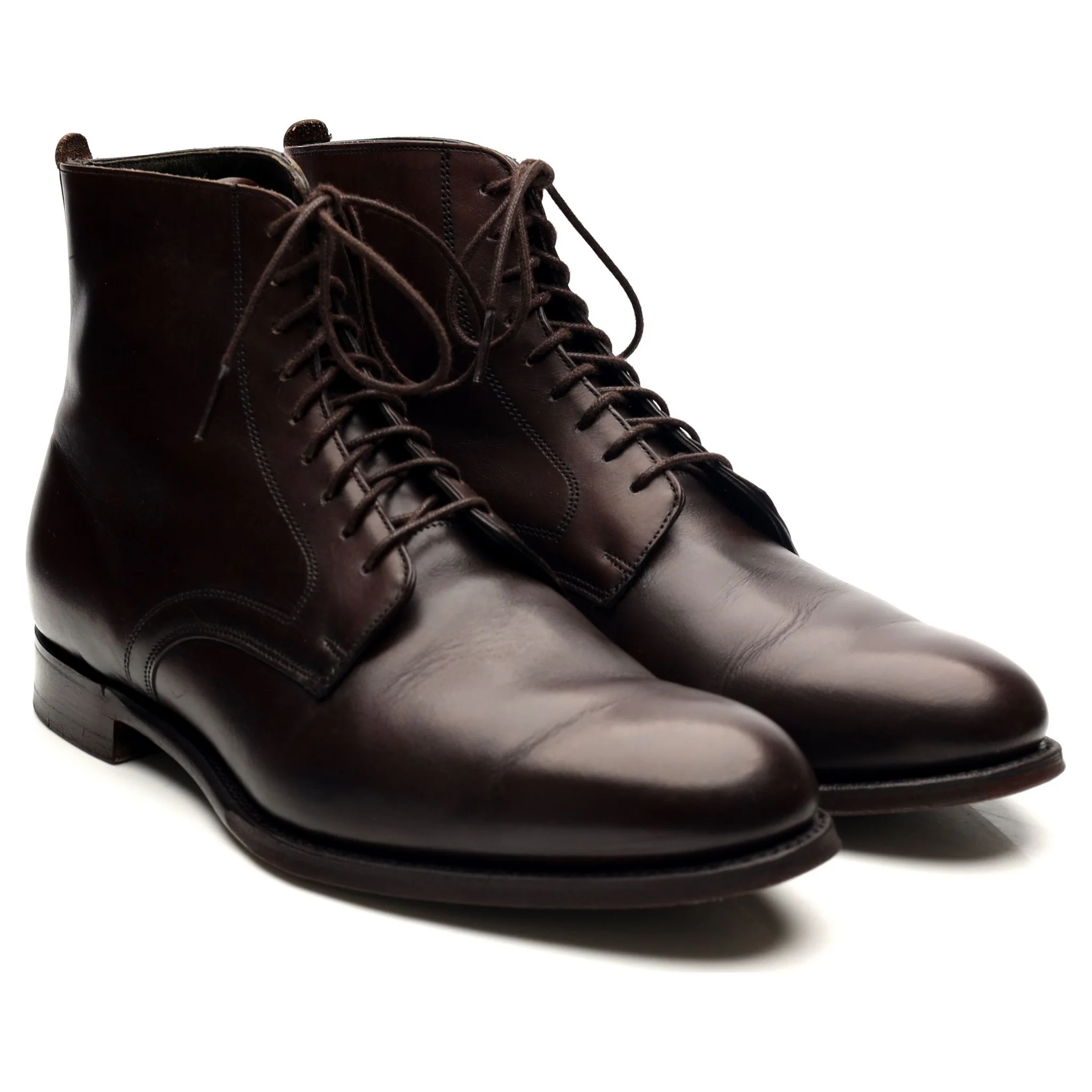 'King' Dark Brown Leather Boots UK 7 F - Image 7