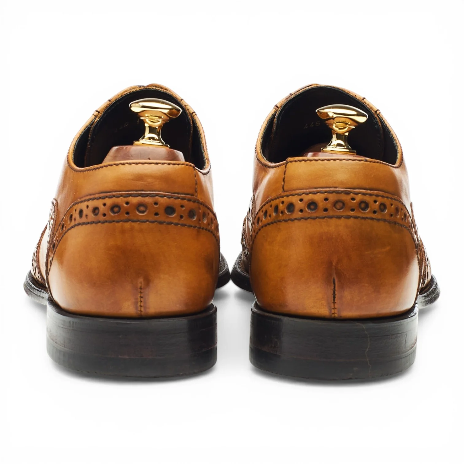'Kirkby' Tan Brown Leather Oxford Brogues UK 9.5 G - Image 4