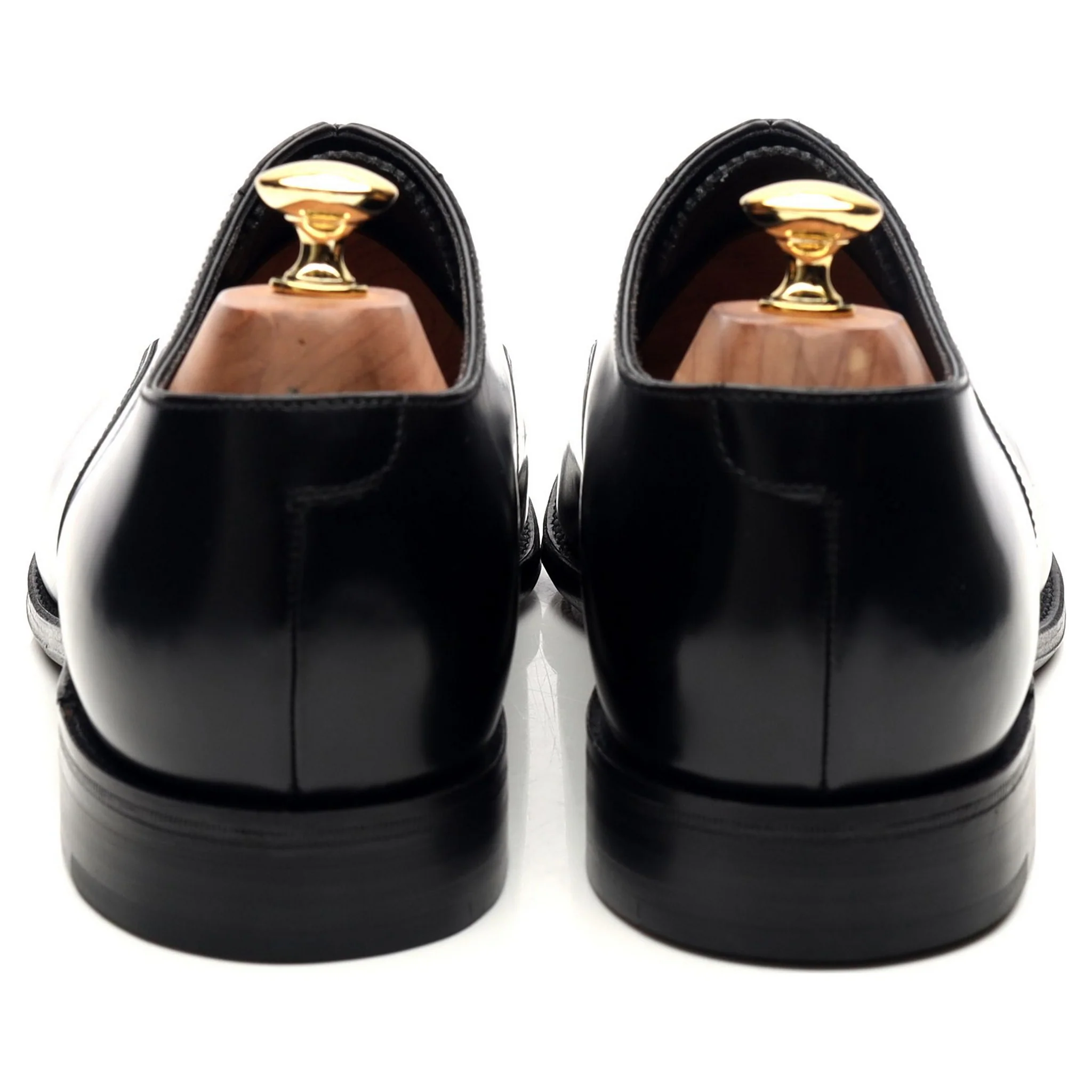 'Knightsbridge' Black Leather Oxford UK 10 F - Image 4