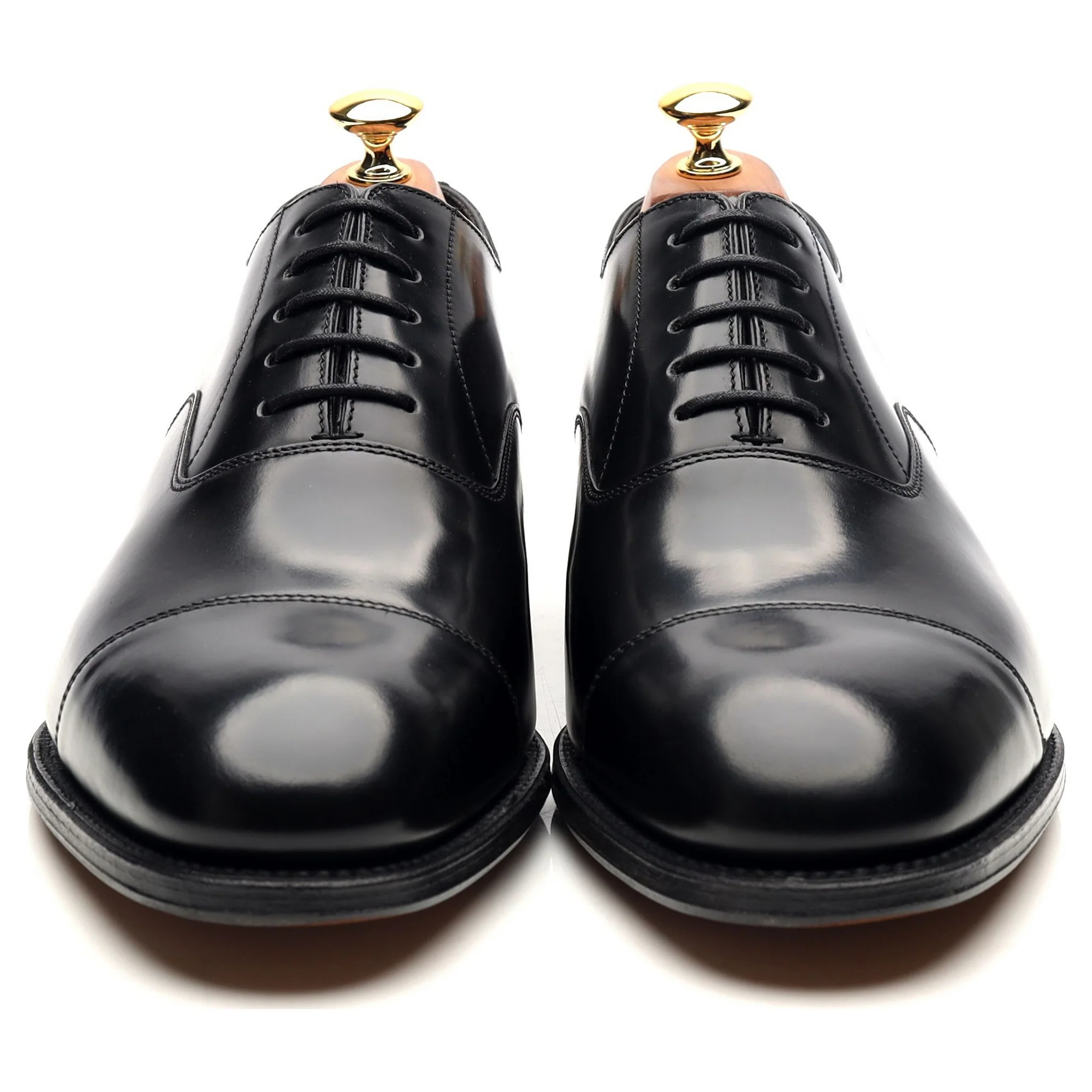 'Knightsbridge' Black Leather Oxford UK 10 F - Image 8