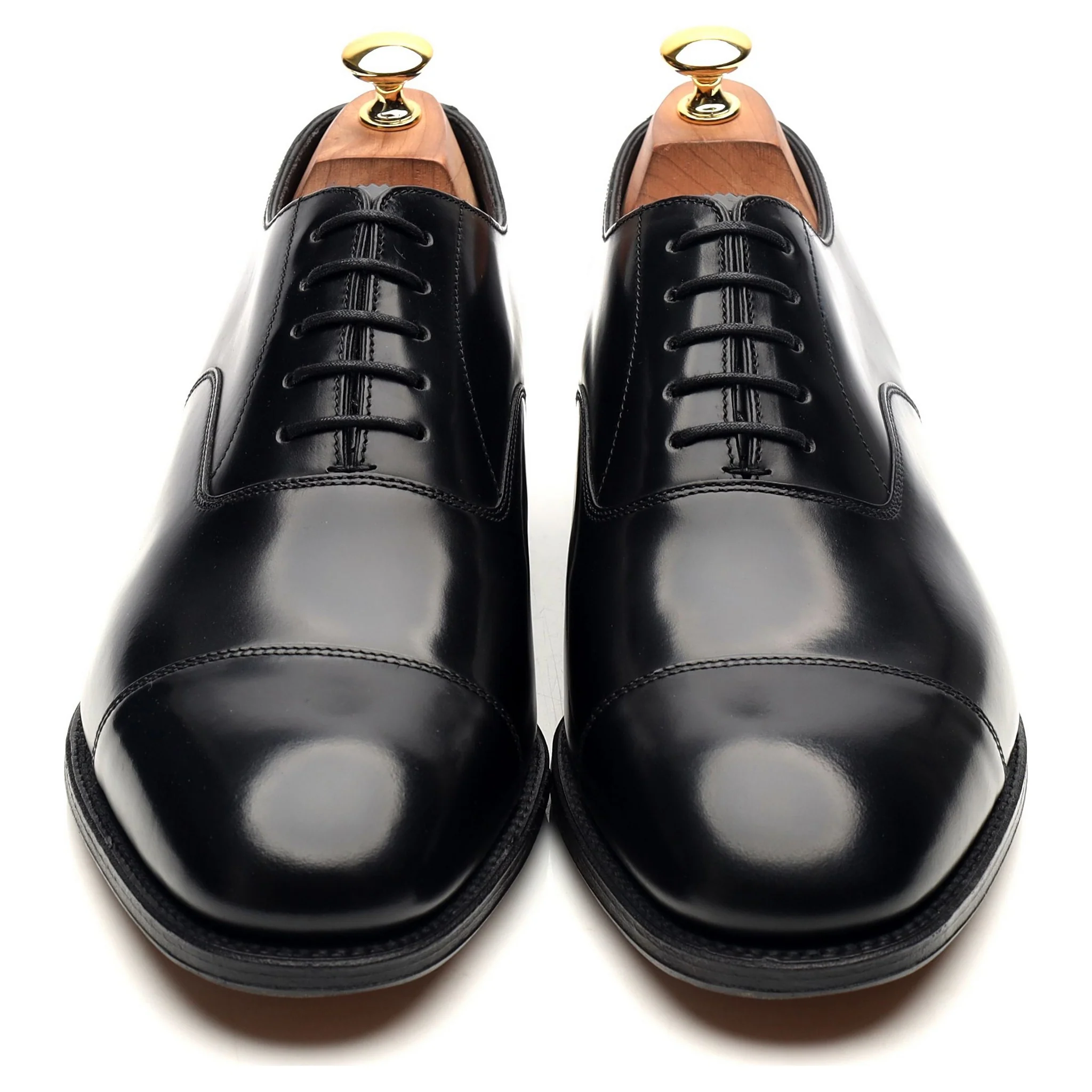 'Knightsbridge' Black Leather Oxford UK 10 F - Image 9