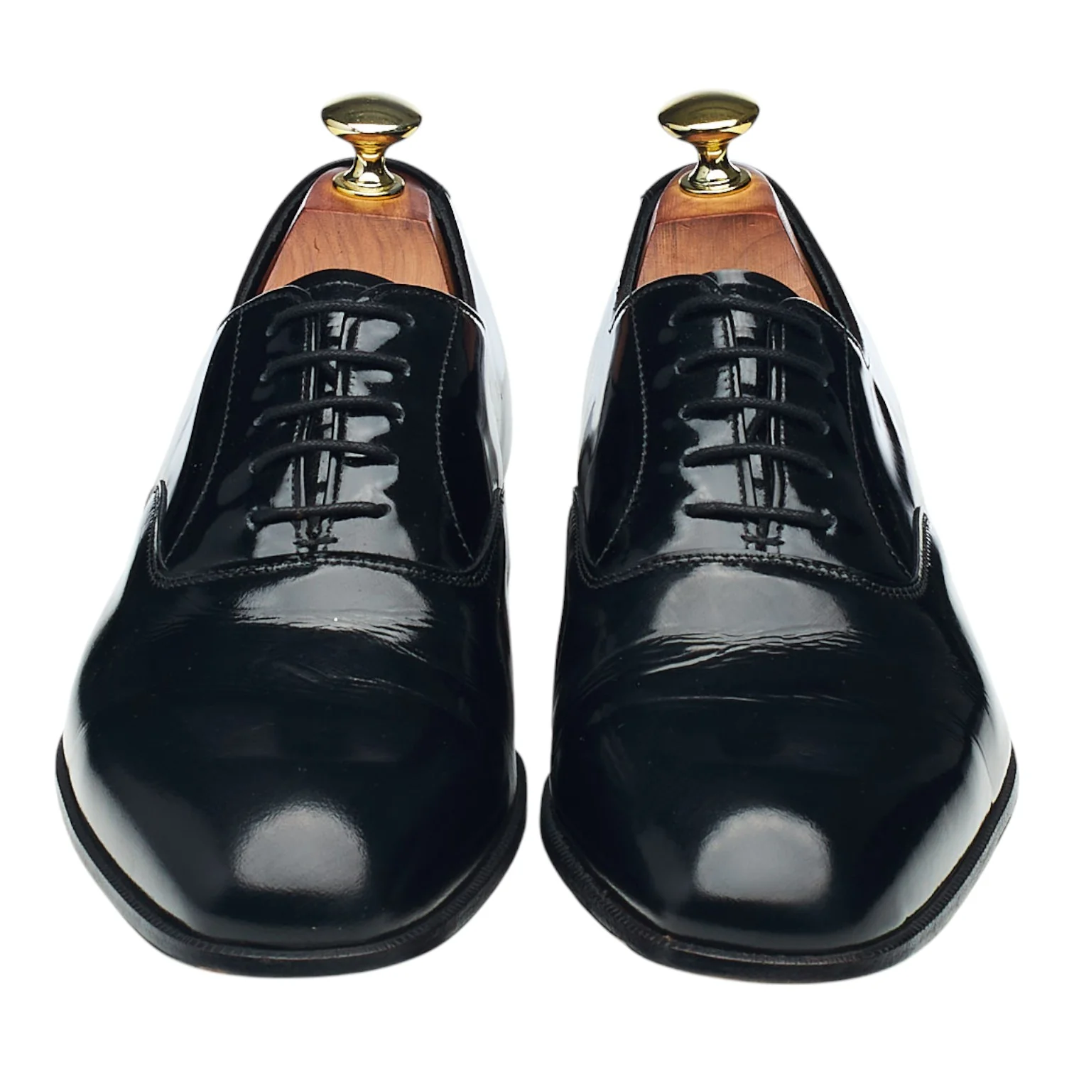 'Knightsbridge' Black Patent Leather Oxford UK 7 F - Image 2