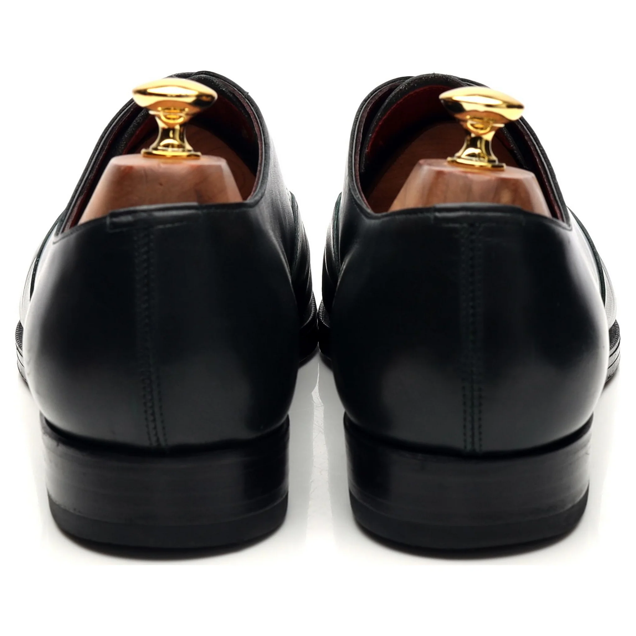 Kurt Geiger 'Chelsea' Dark Green Leather Oxford UK 10 E - Image 4
