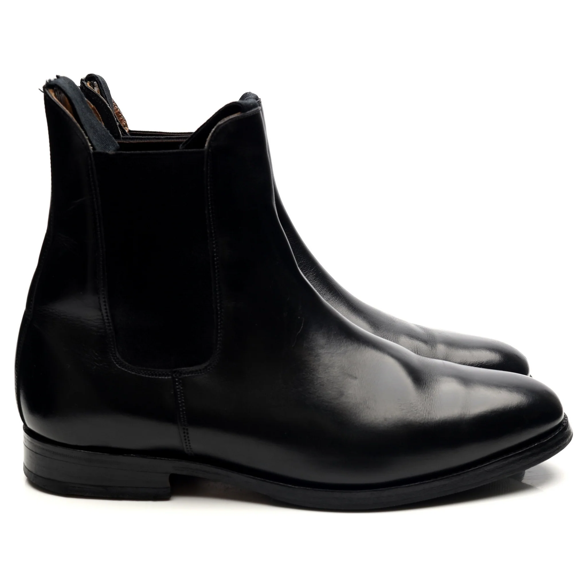'Lambourn' Black Leather Chelsea Boots UK 9 - Image 6