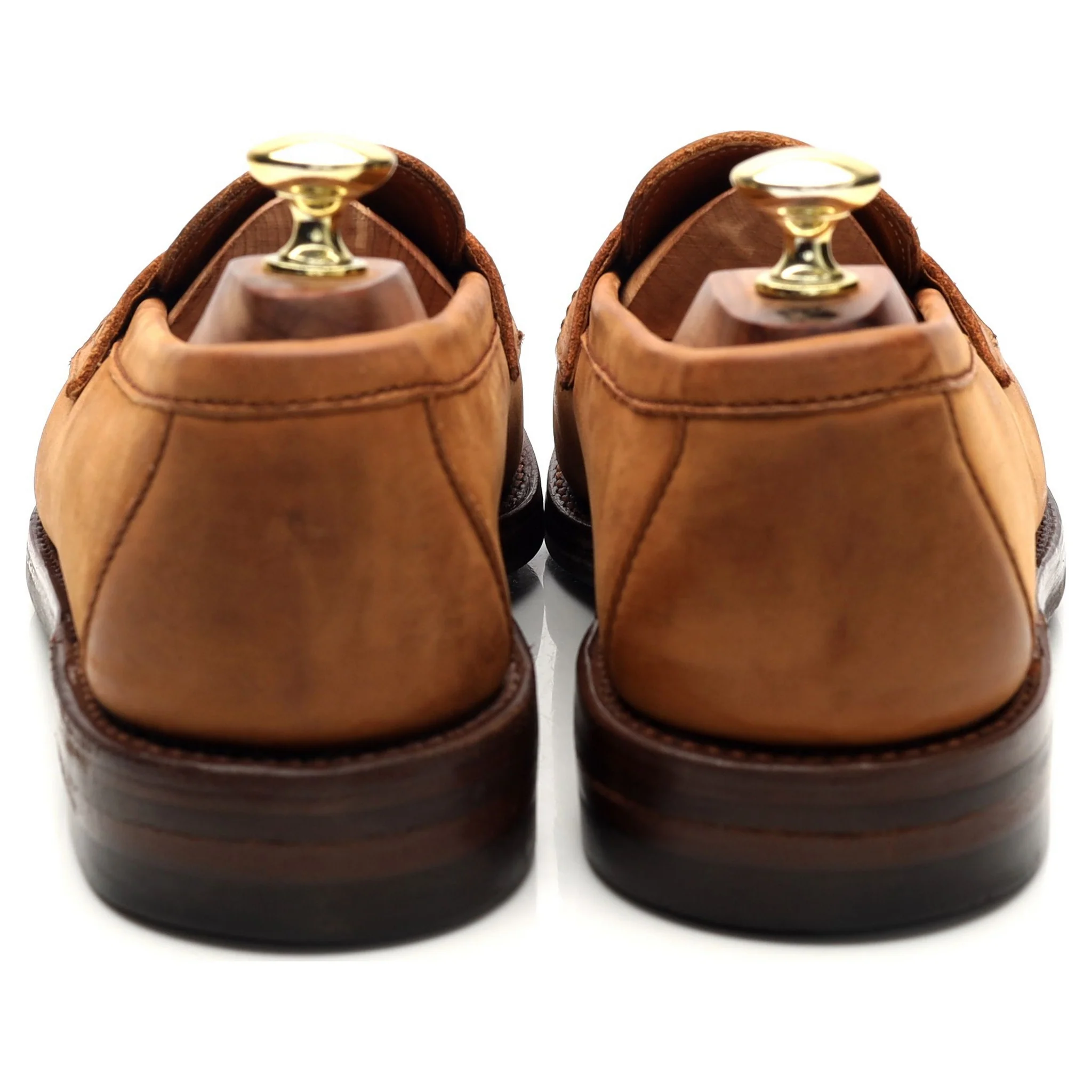 'Lancing' Tan Brown Nubuck Loafers UK 7.5 E - Image 3