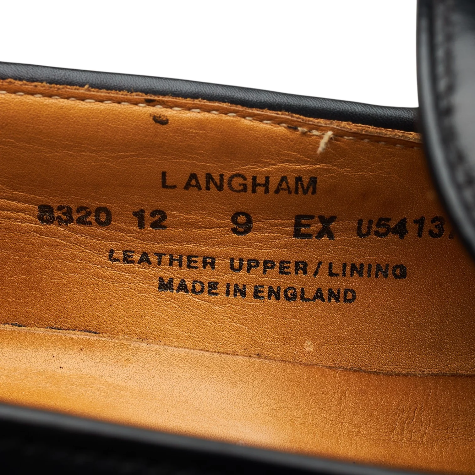 'Langham' Black Leather Tassel Loafers UK 9 EX - Image 7
