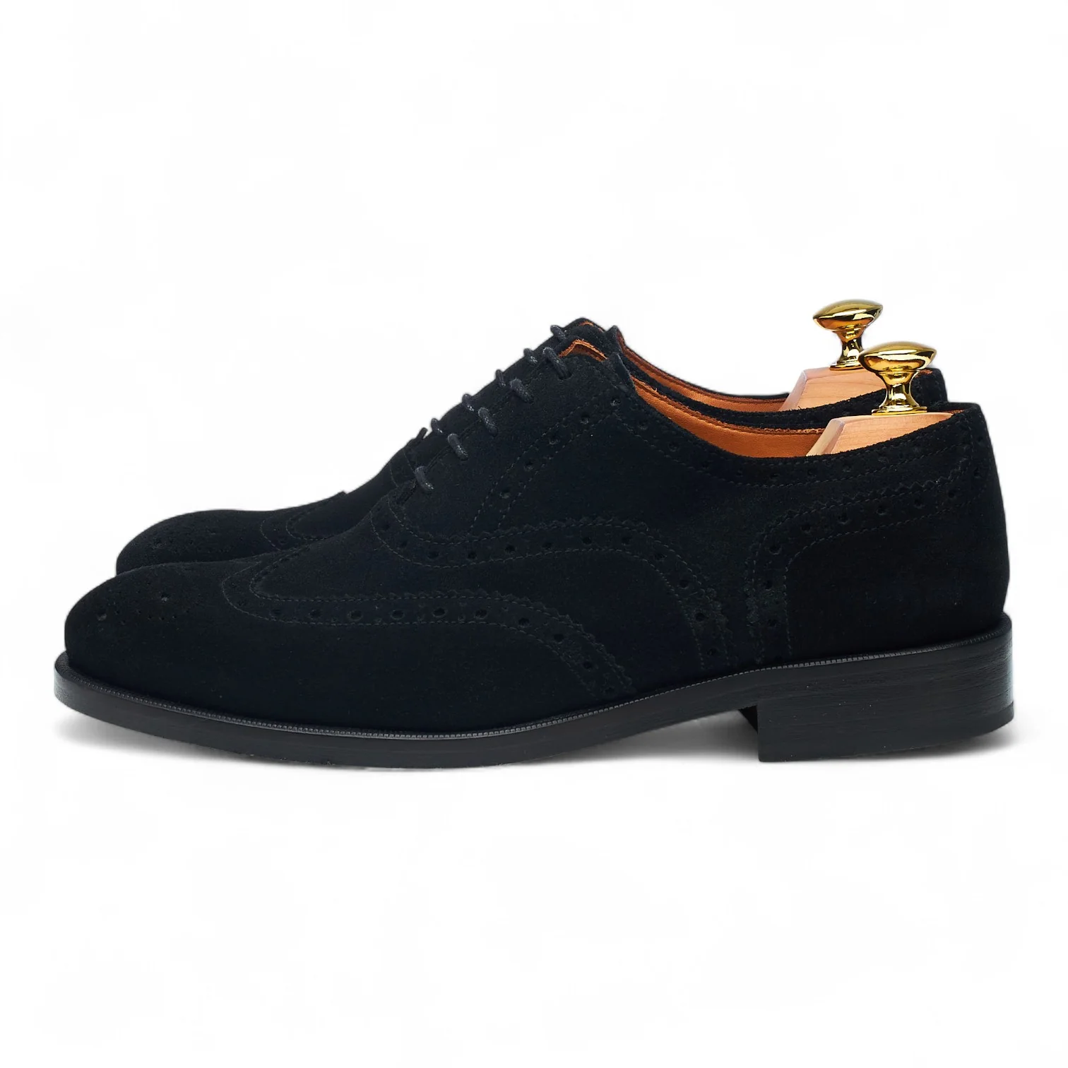 'Lark' Black Suede Oxford Brogues UK 7 - Image 3