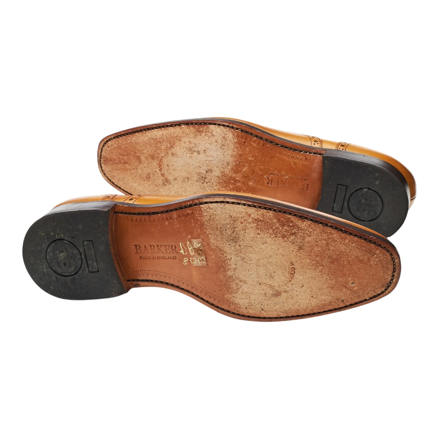 'Larry' Tan Brown Leather Derby Brogues UK 7.5 G - Image 5