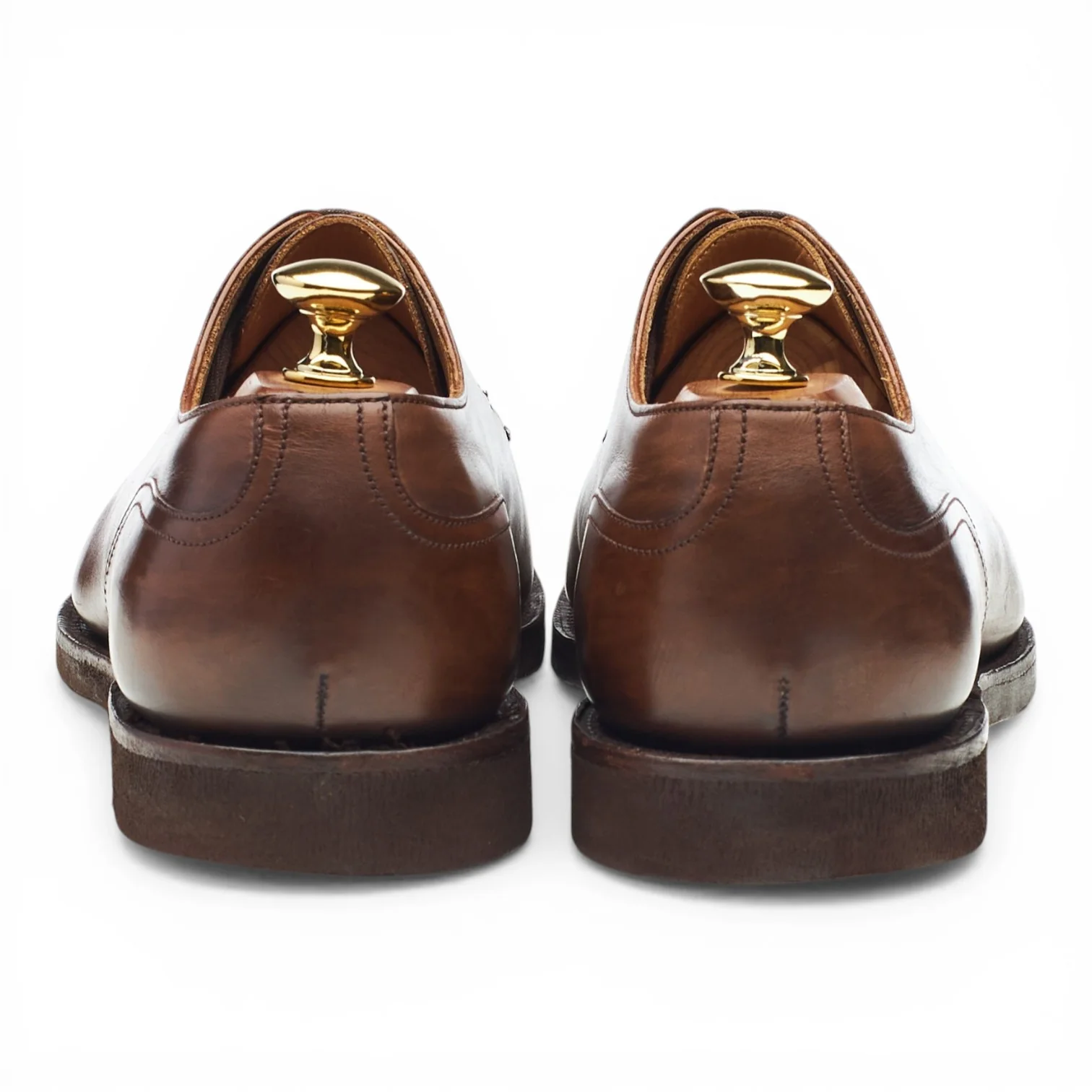 Leffot 'Dover' Dark Brown Leather Split Toe Derby UK 7 E - Image 4