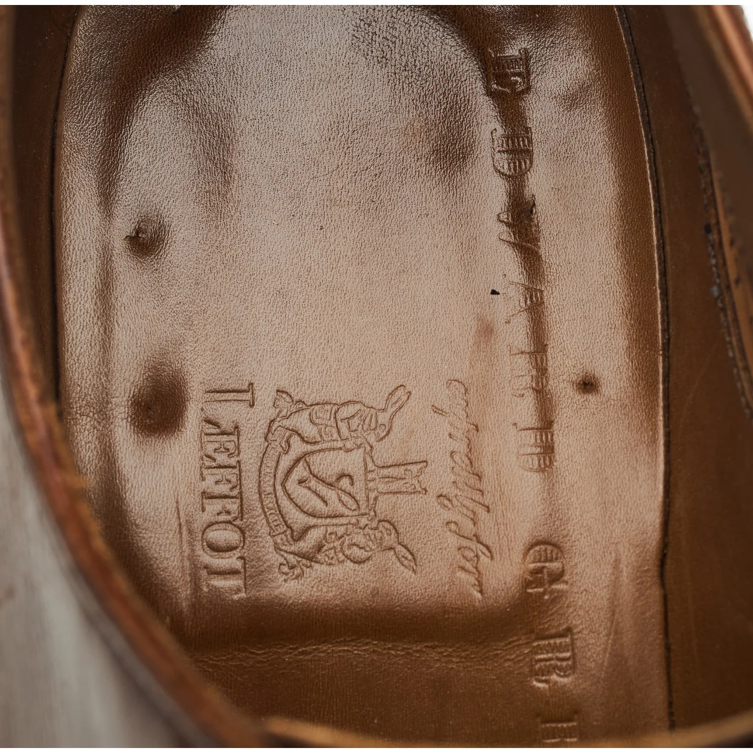 Leffot 'Dover' Dark Brown Leather Split Toe Derby UK 7 E - Image 6