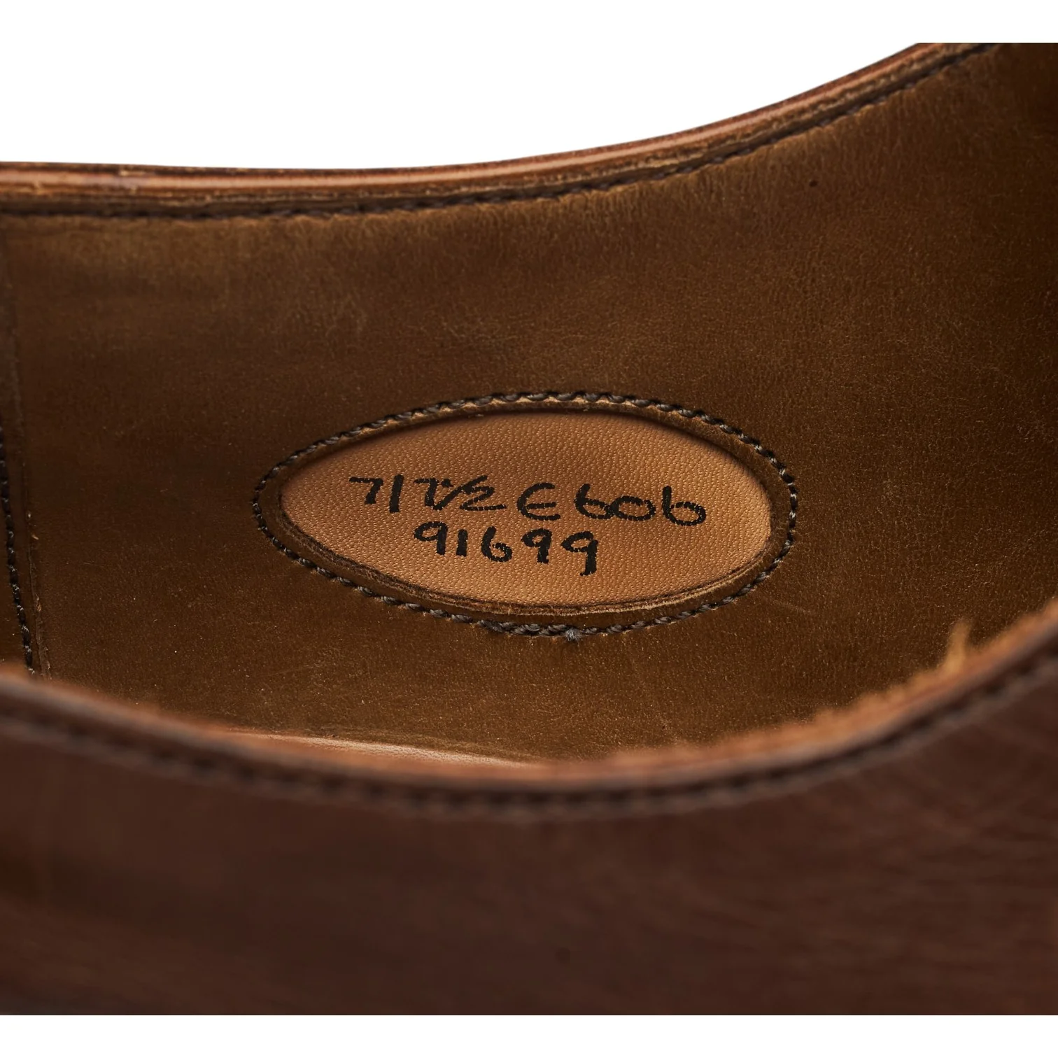 Leffot 'Dover' Dark Brown Leather Split Toe Derby UK 7 E - Image 7