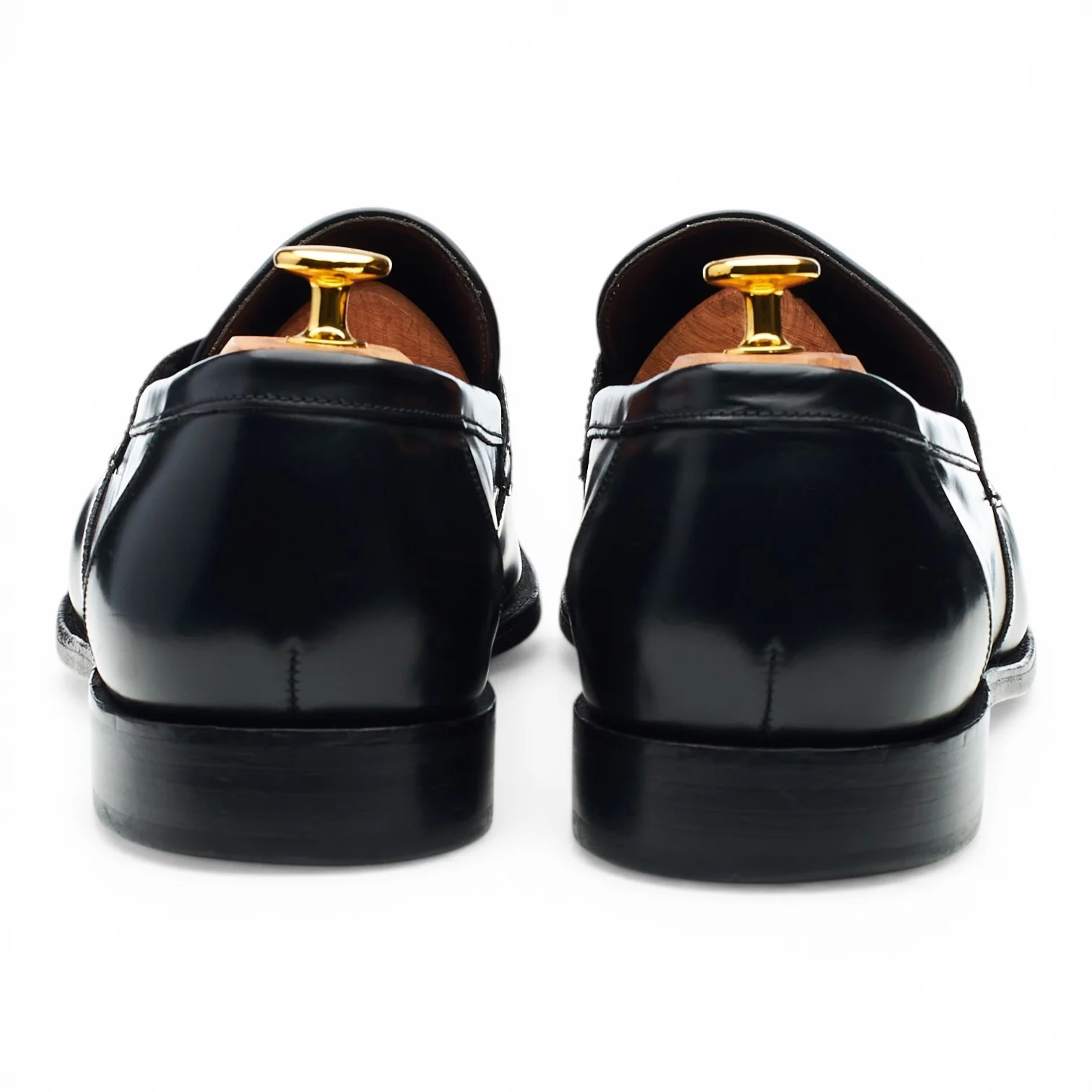 Leonard Jay Black Leather Loafers UK 13 F - Image 4