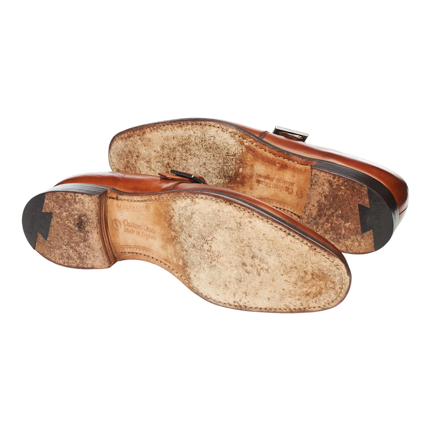 'Lisbon' Tan Brown Leather Monk Strap UK 7.5 G - Image 5
