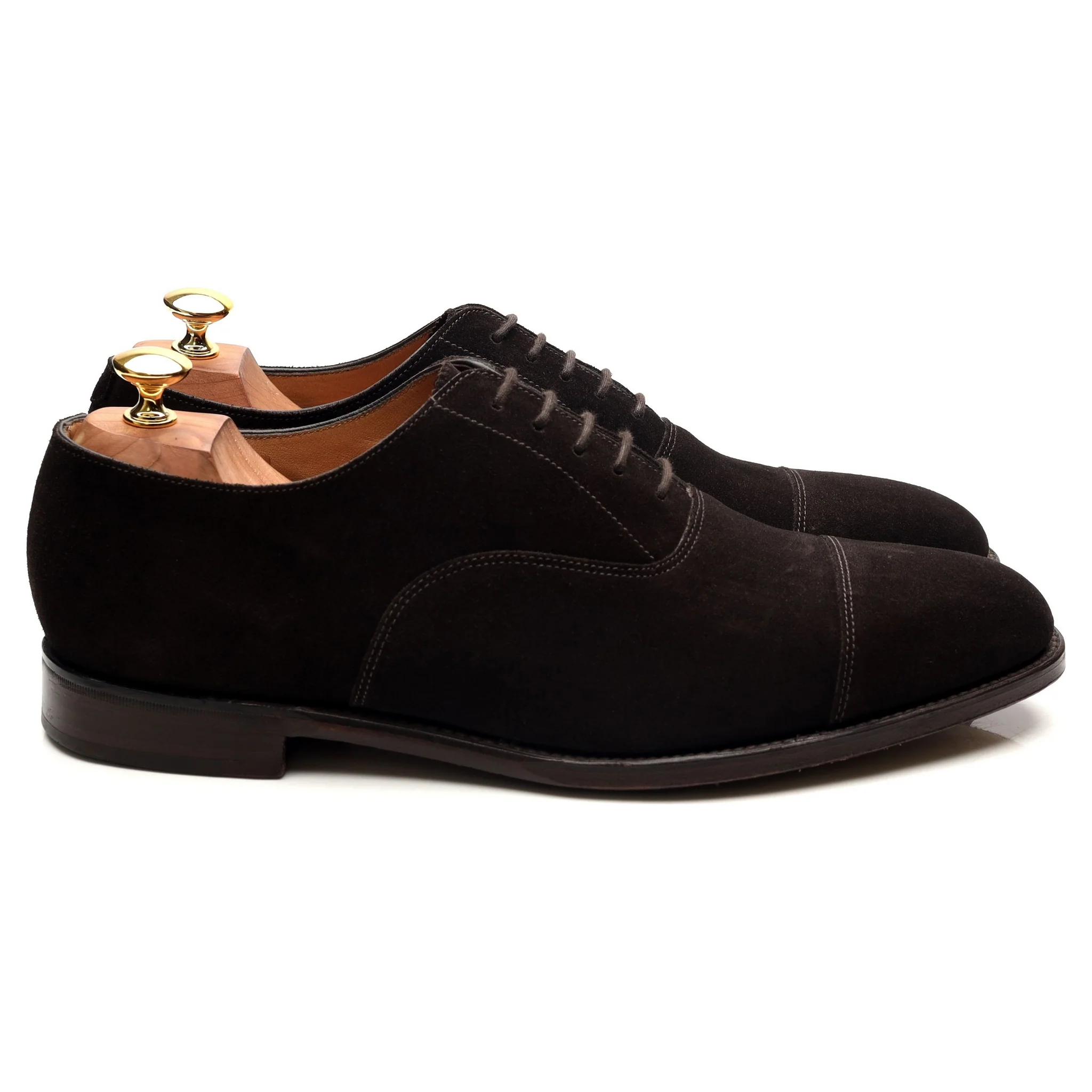 1880 'Aldwych' Dark Brown Suede Oxford UK 10 F - Image 6