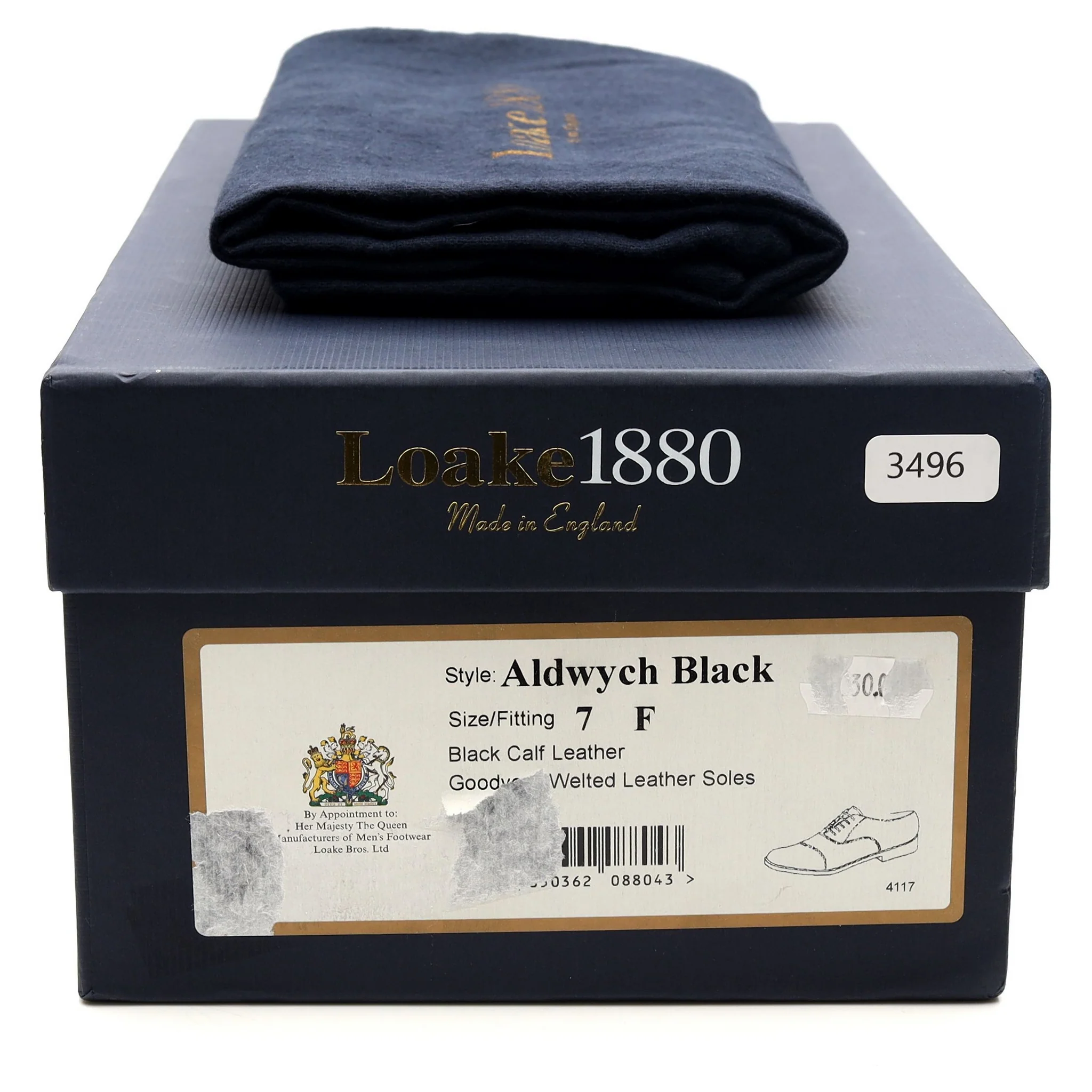 1880 'Aldwych' Black Leather Oxford UK 7 F - Image 15