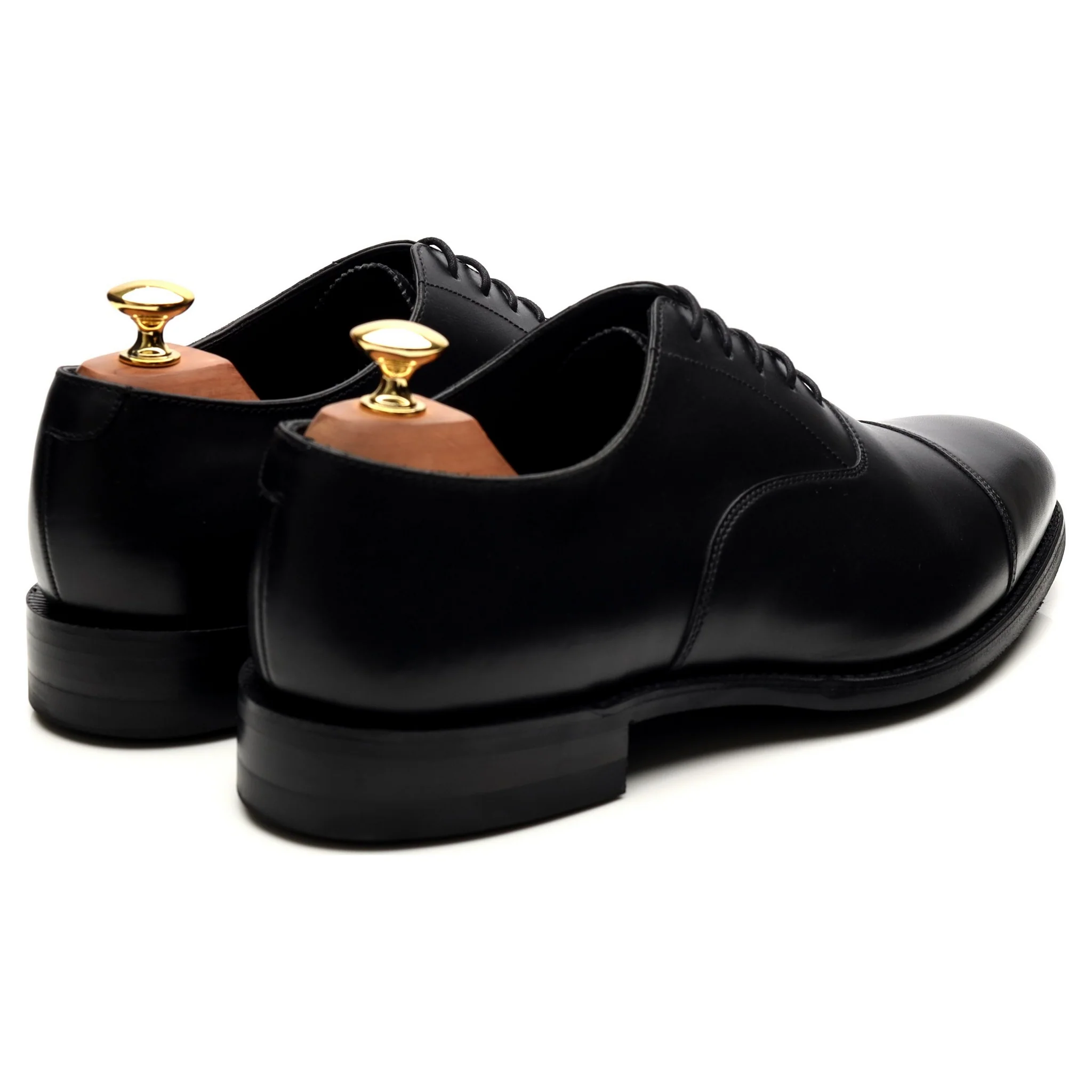 1880 'Aldwych' Black Leather Oxford UK 9 G - Image 5