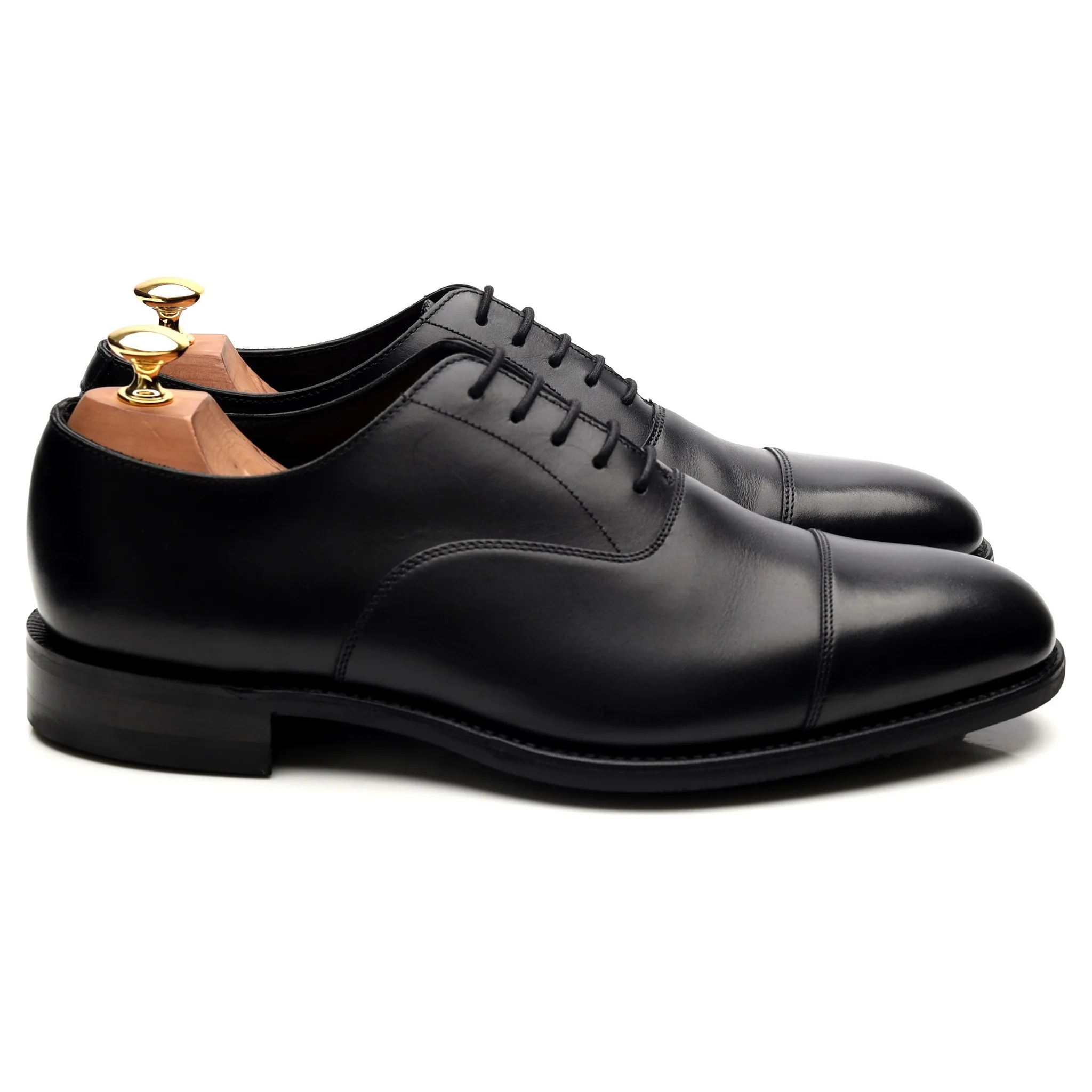 1880 'Aldwych' Black Leather Oxford UK 9 G - Image 6