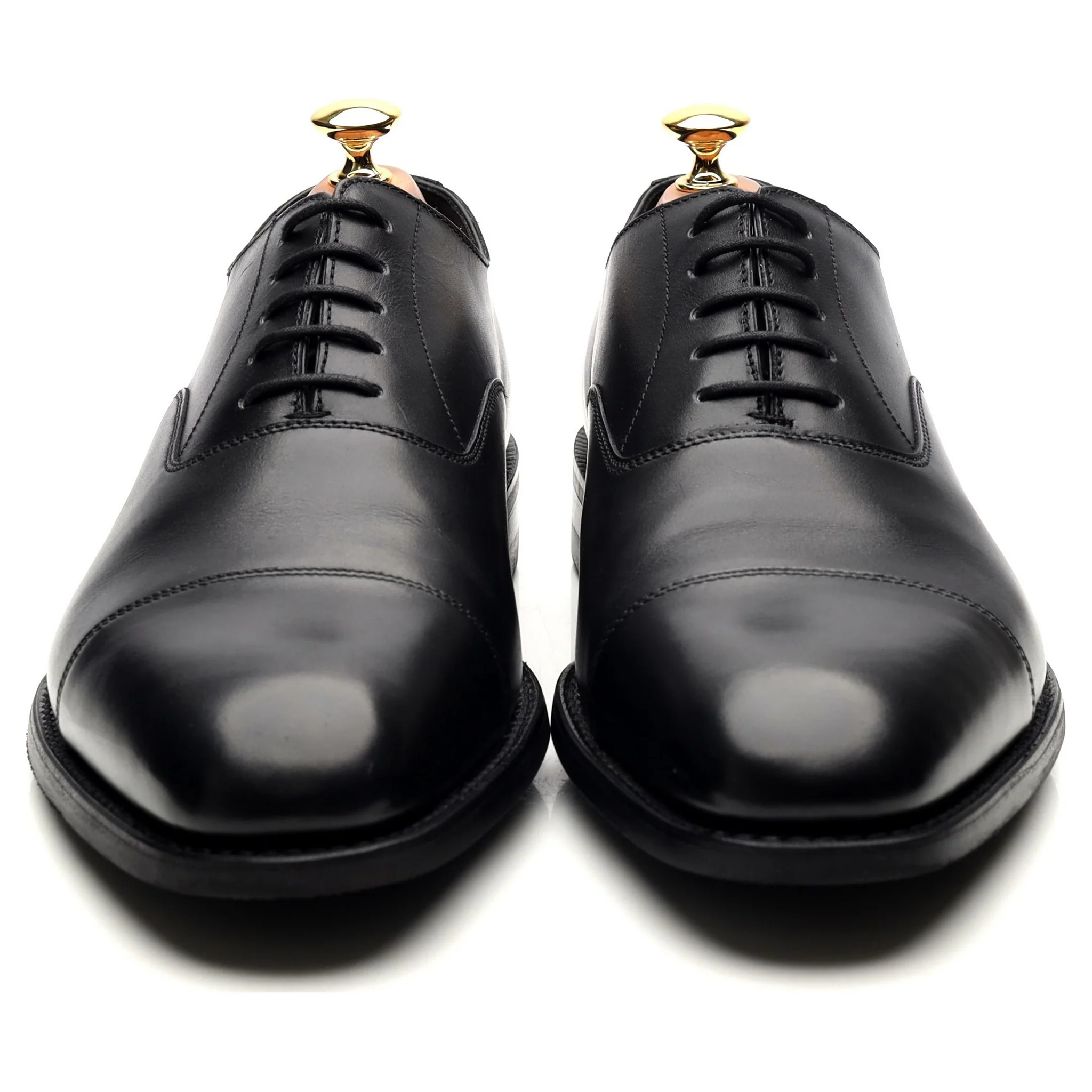 1880 'Aldwych' Black Leather Oxford UK 9 G - Image 8