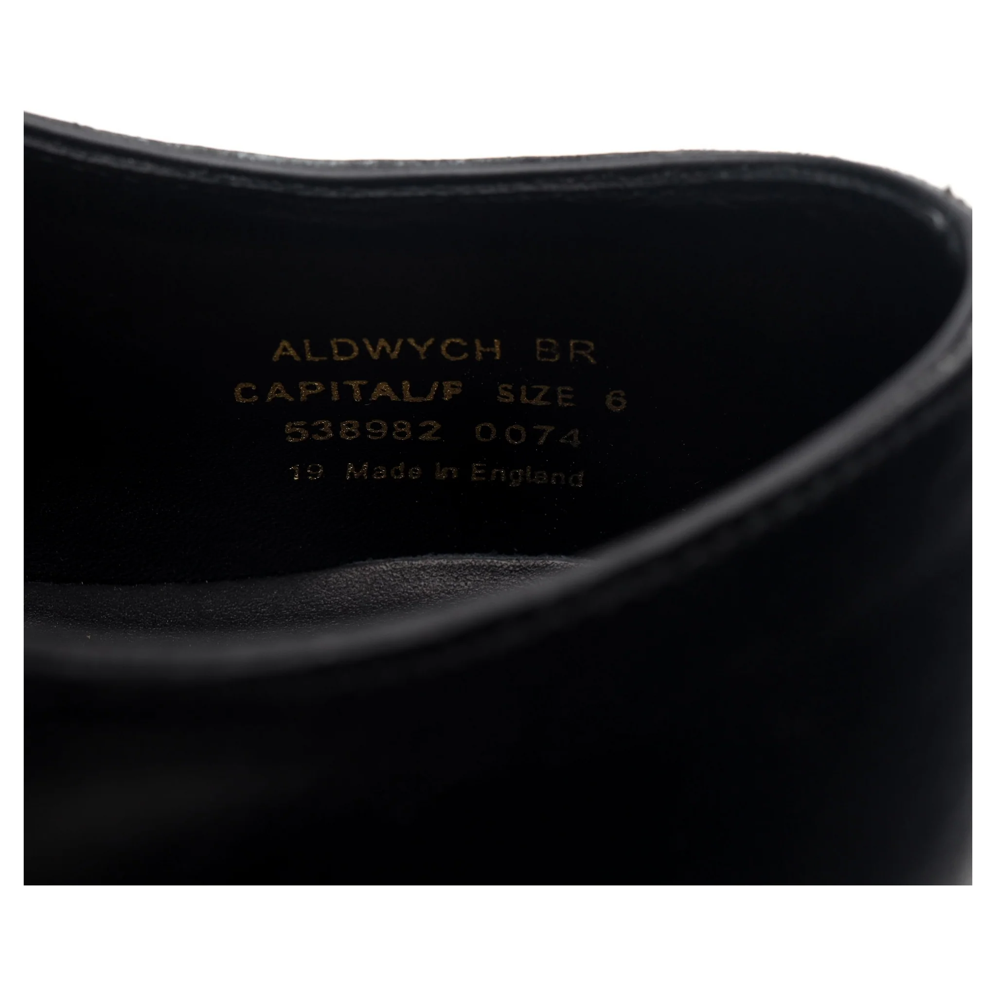 1880 'Aldwych' Black Leather Oxford UK 6 F - Image 13