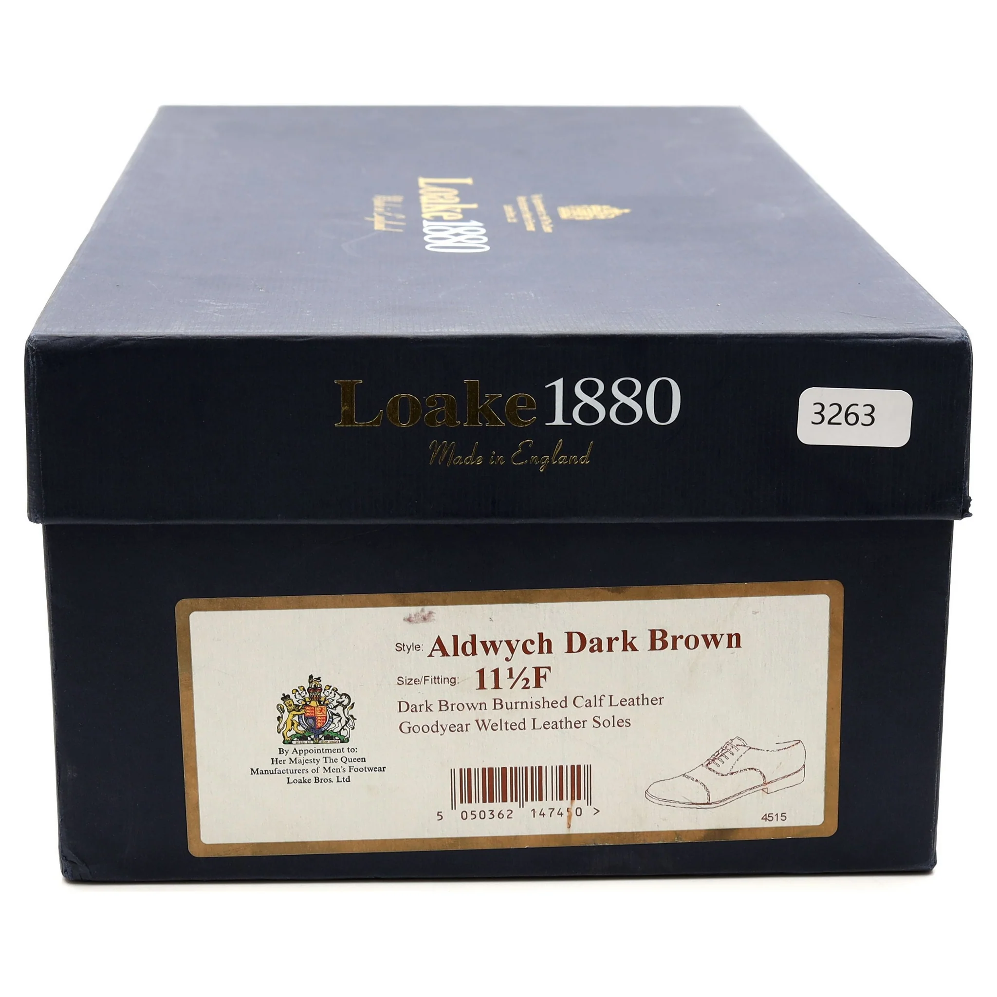 1880 'Aldwych' Dark Brown Leather Oxford UK 11.5 F - Image 14