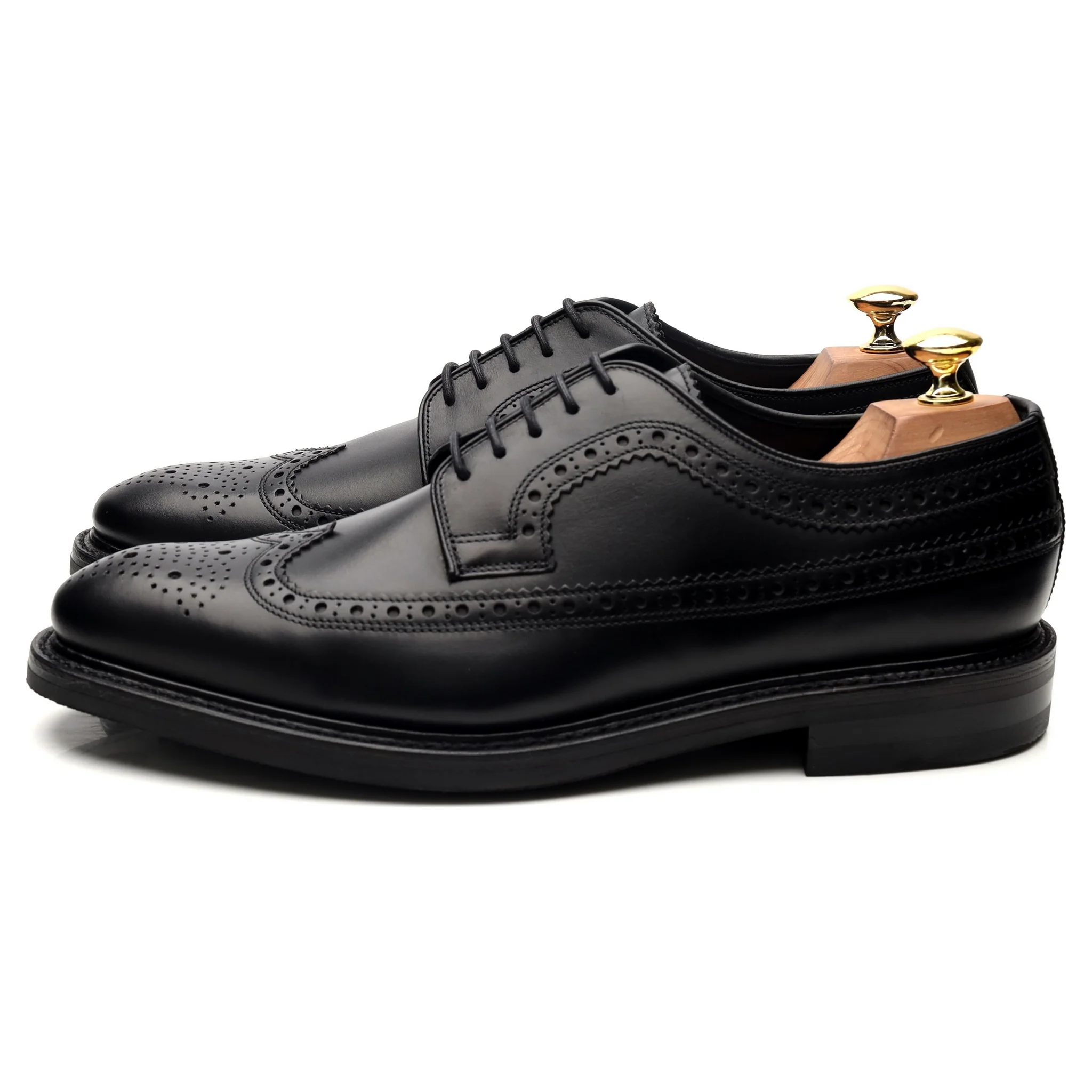 1880 Legacy 'Birkdale' Black Leather Derby Brogues UK 8.5 F - Image 2