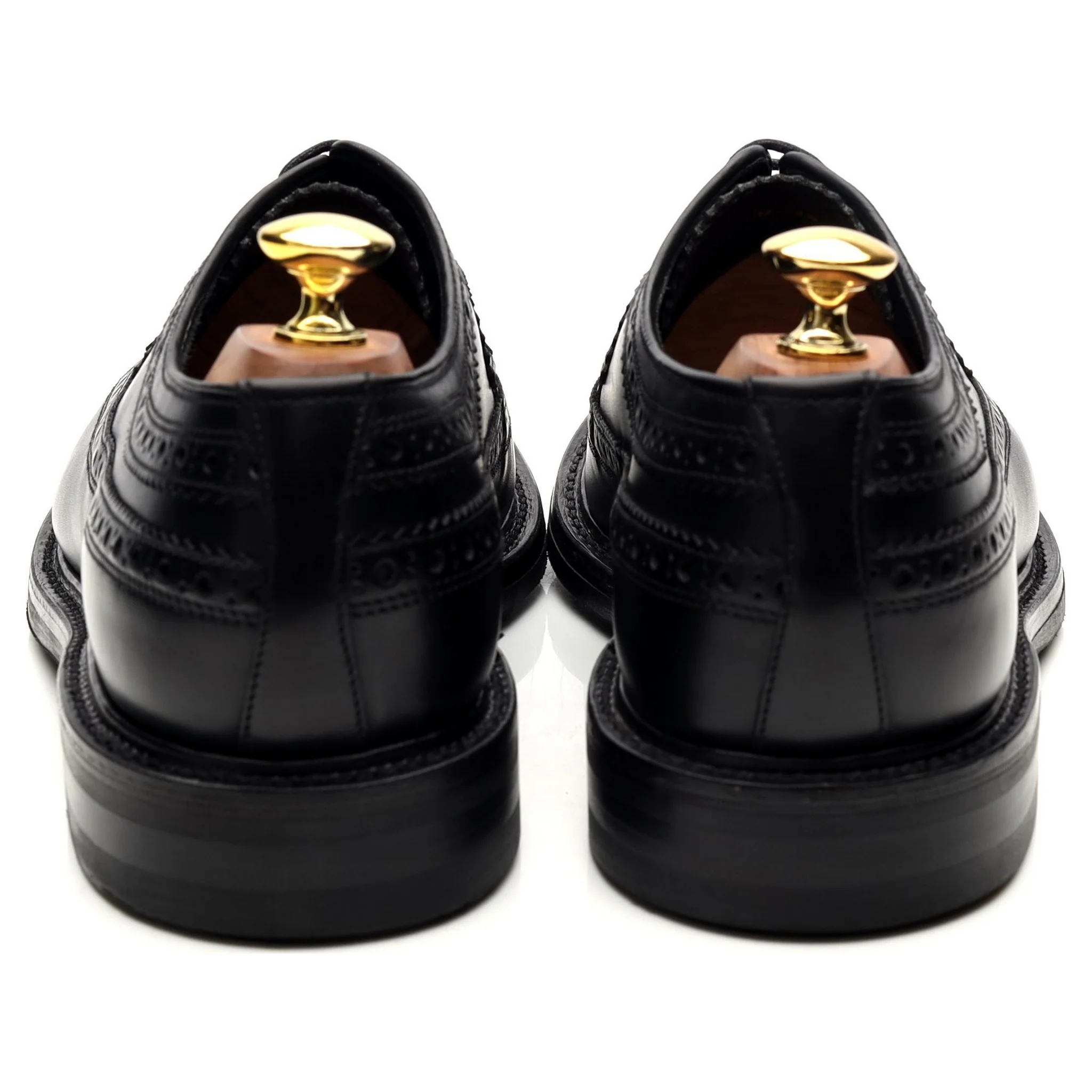 1880 Legacy 'Birkdale' Black Leather Derby Brogues UK 8.5 F - Image 4