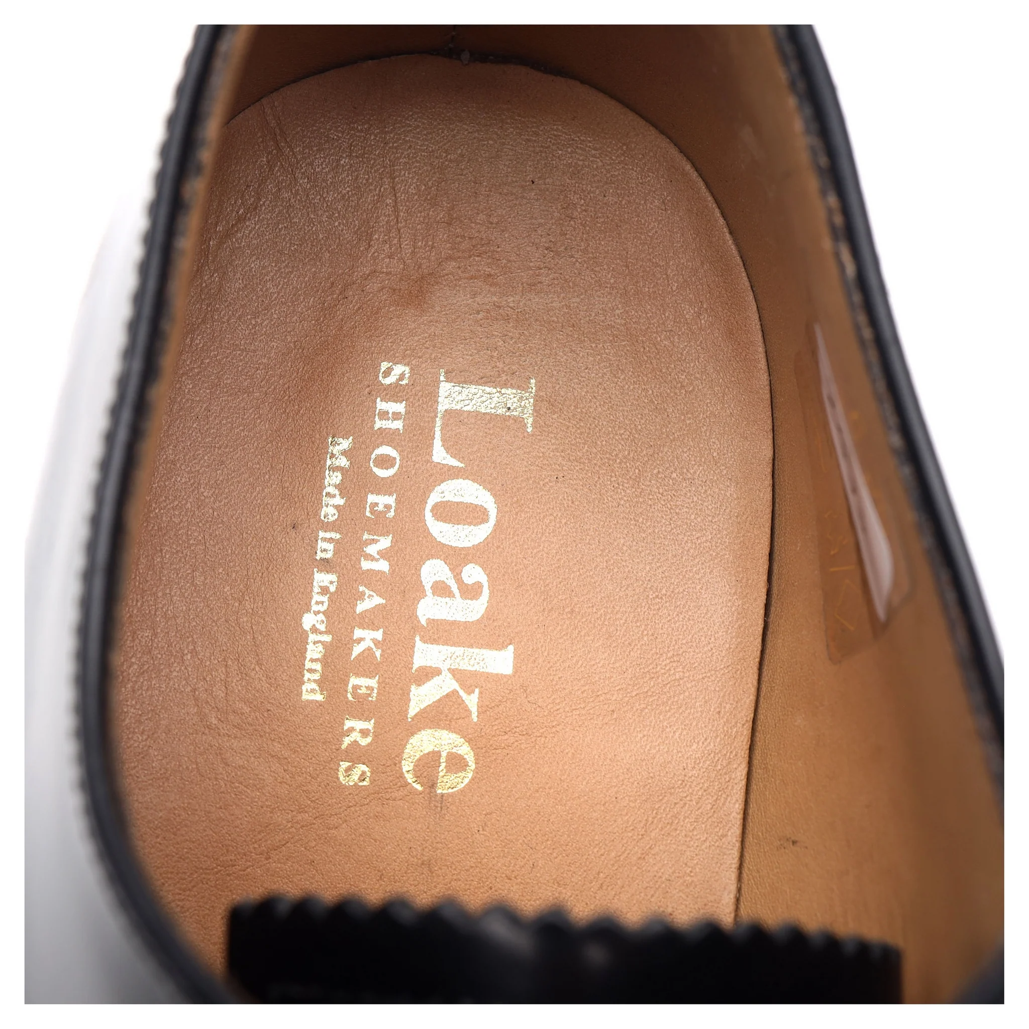 '747' Black Leather Oxford UK 6 F - Image 12
