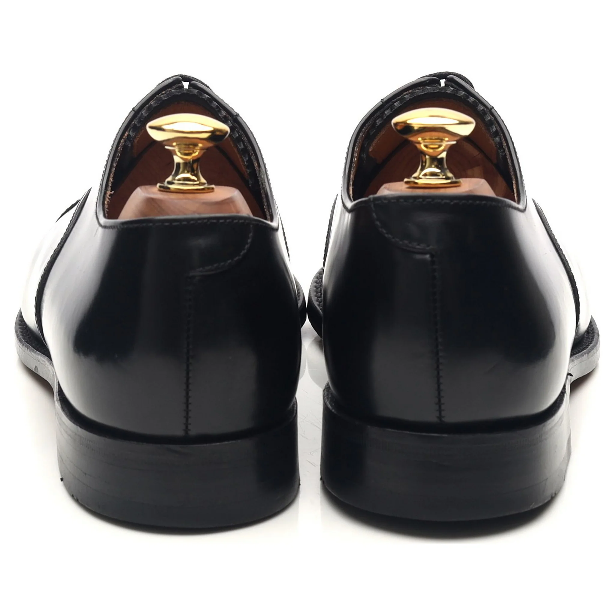 '747' Black Leather Oxford UK 6 F - Image 4