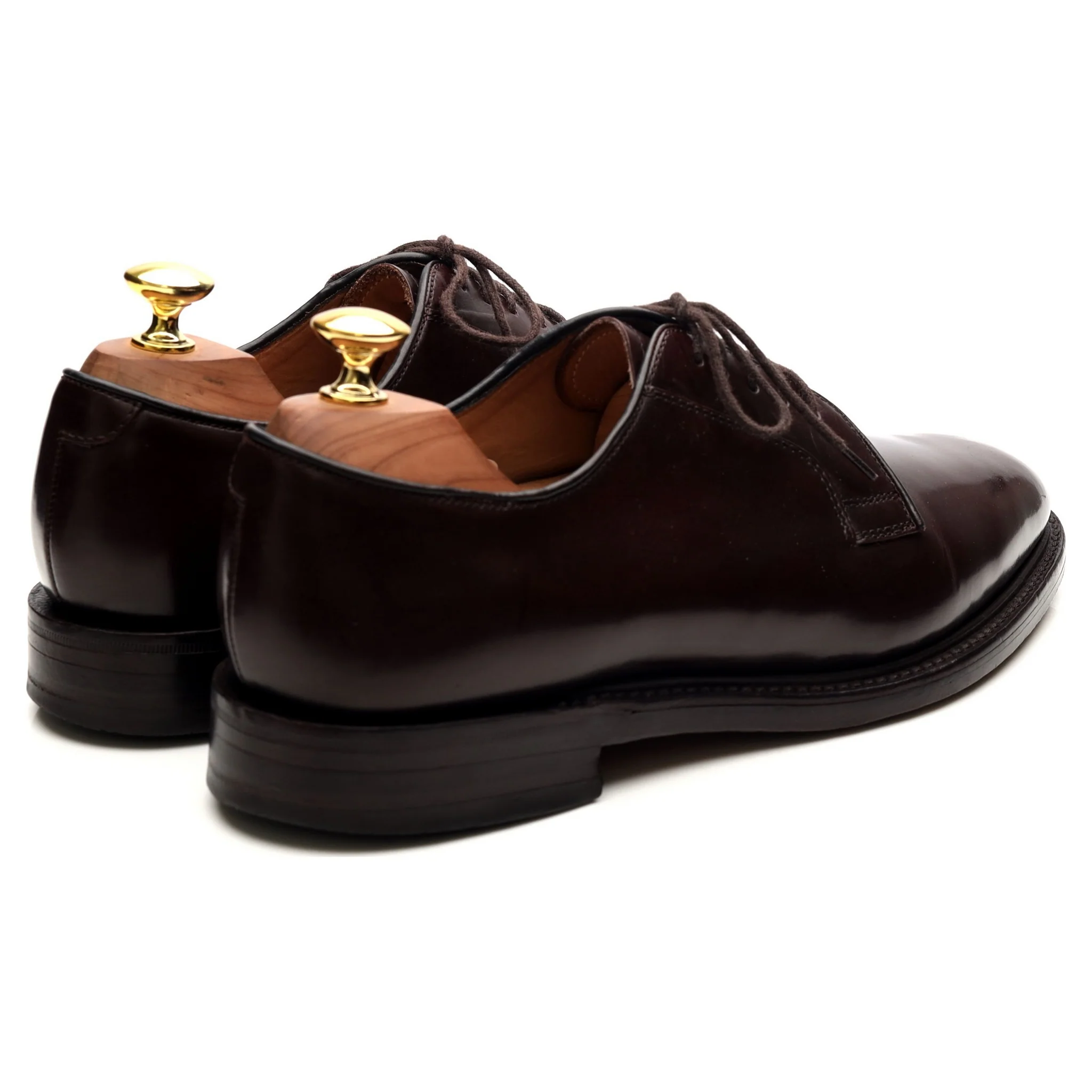 '771' Burgundy Leather Derby UK 7.5 F - Image 5