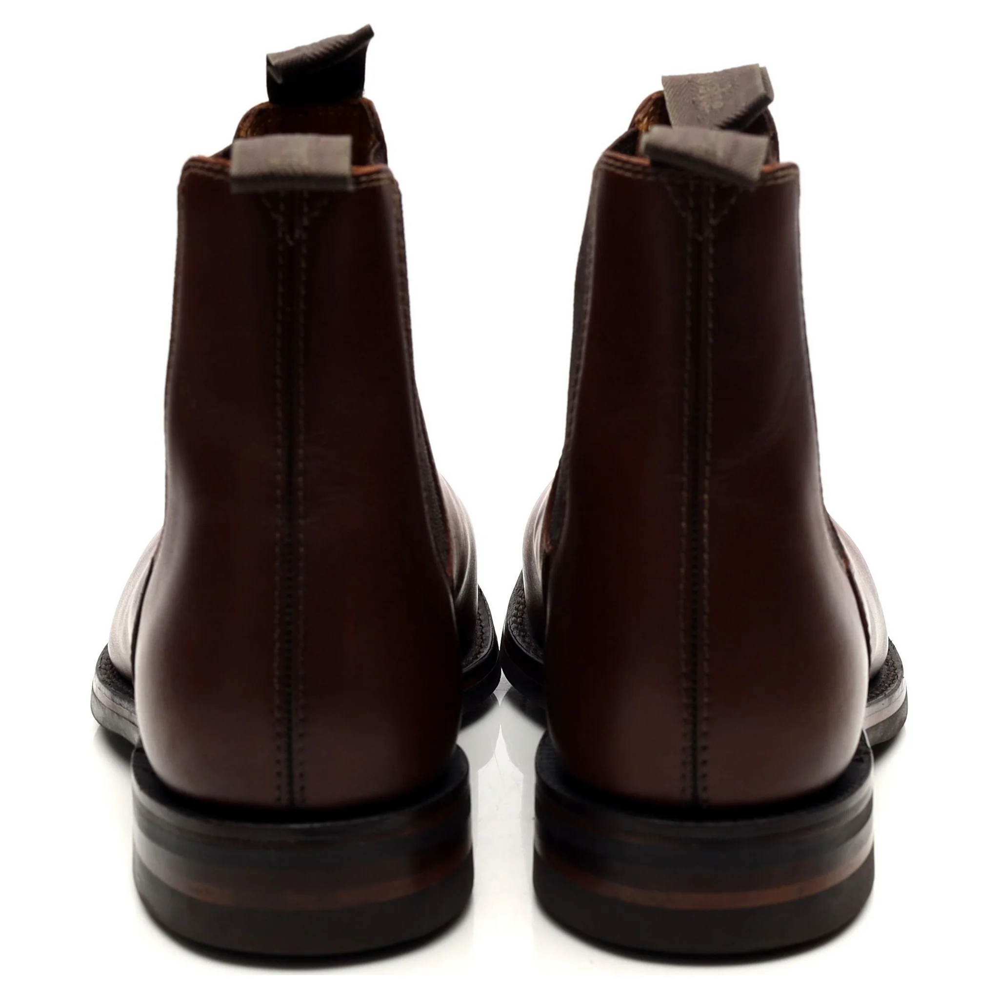 1880 'Chatsworth' Brown Leather Chelsea Boots UK 6 G - Image 4